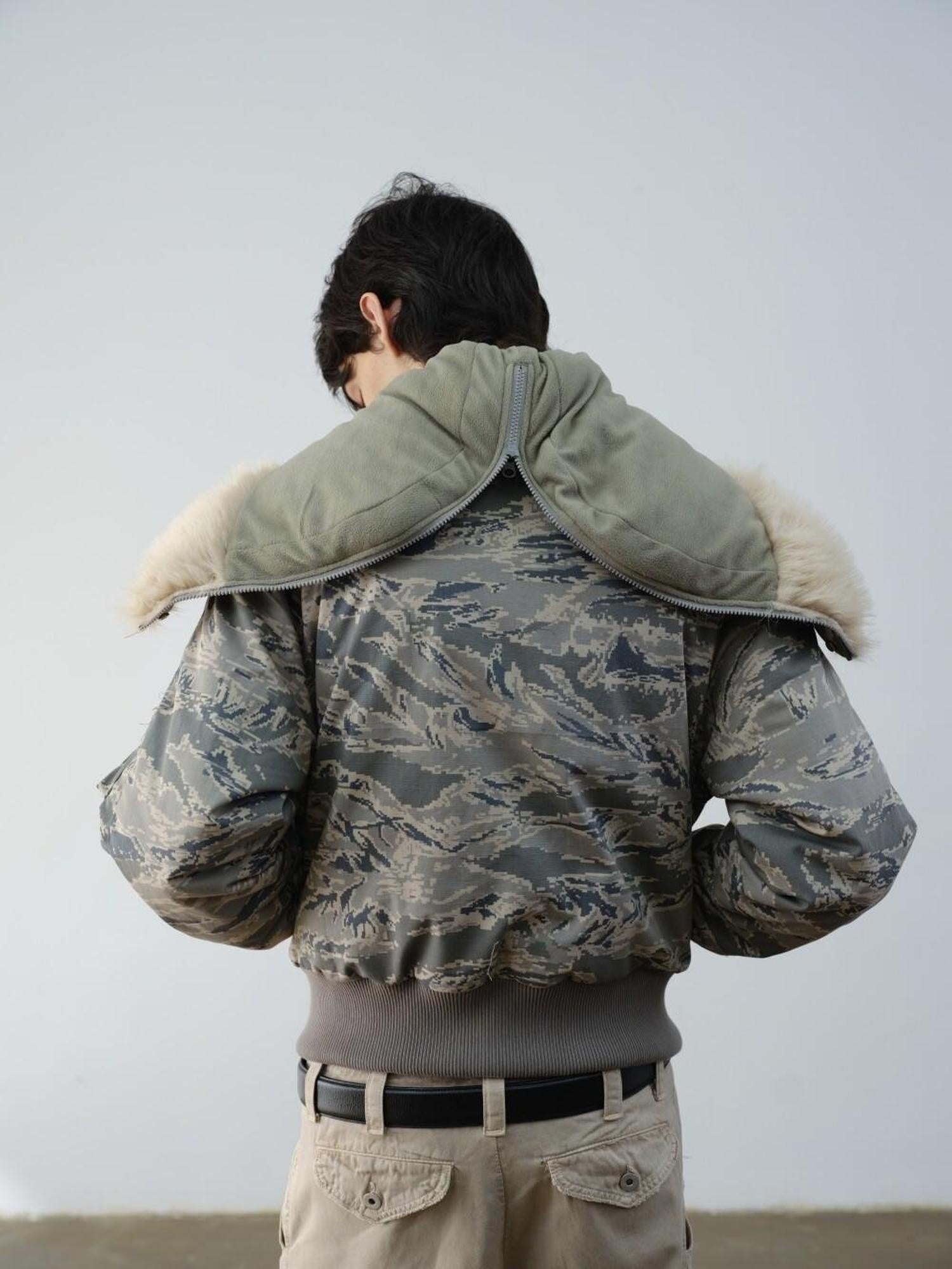 VLABMADE Warm Insulated Loose Fit Hooded Camouflage Casual Youth Puffer Jackets