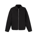 VLABMADE_Warm_Pure_Wool_Loose_Minimal_Short_Zip_Shirt_Collar_Men_Black_Overshirts_MISSTT