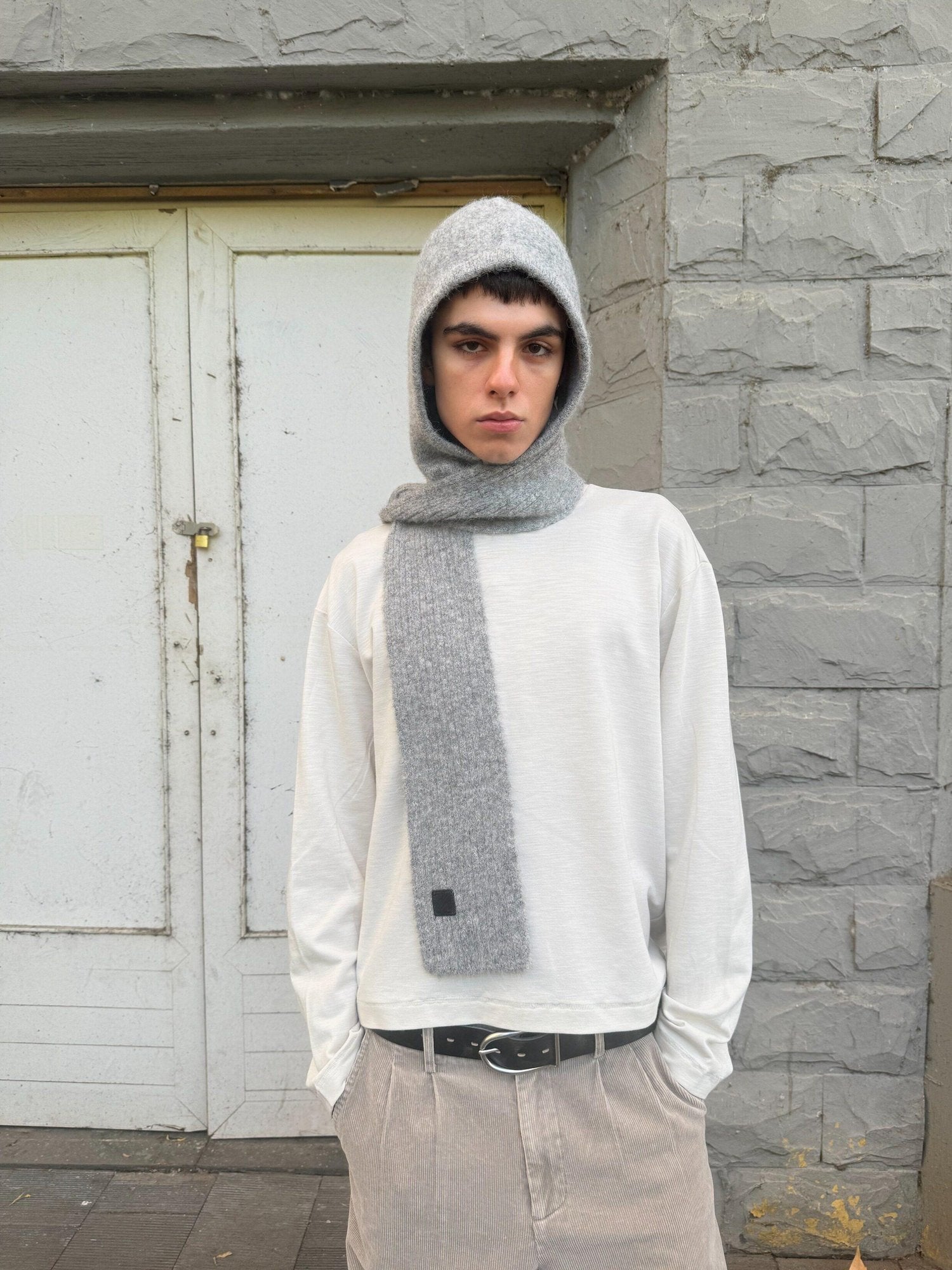 VLABMADE Warm Wool Blend Minimalist Solid Knit Unisex Everyday Beanies