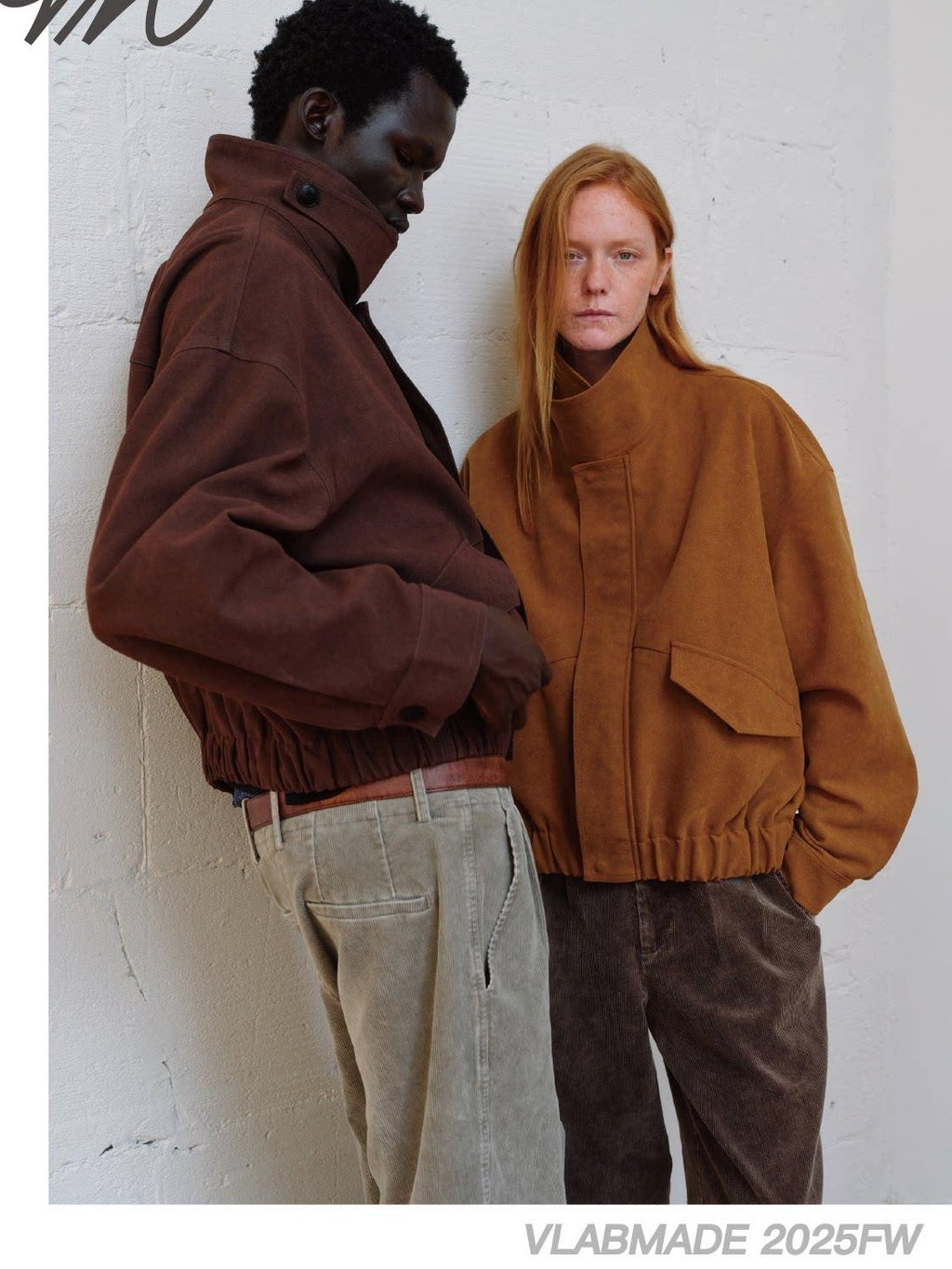 VLABMADE Wrinkle Free Suede Relaxed Fit Barn Style Zip Flap Pocket Leather Jackets