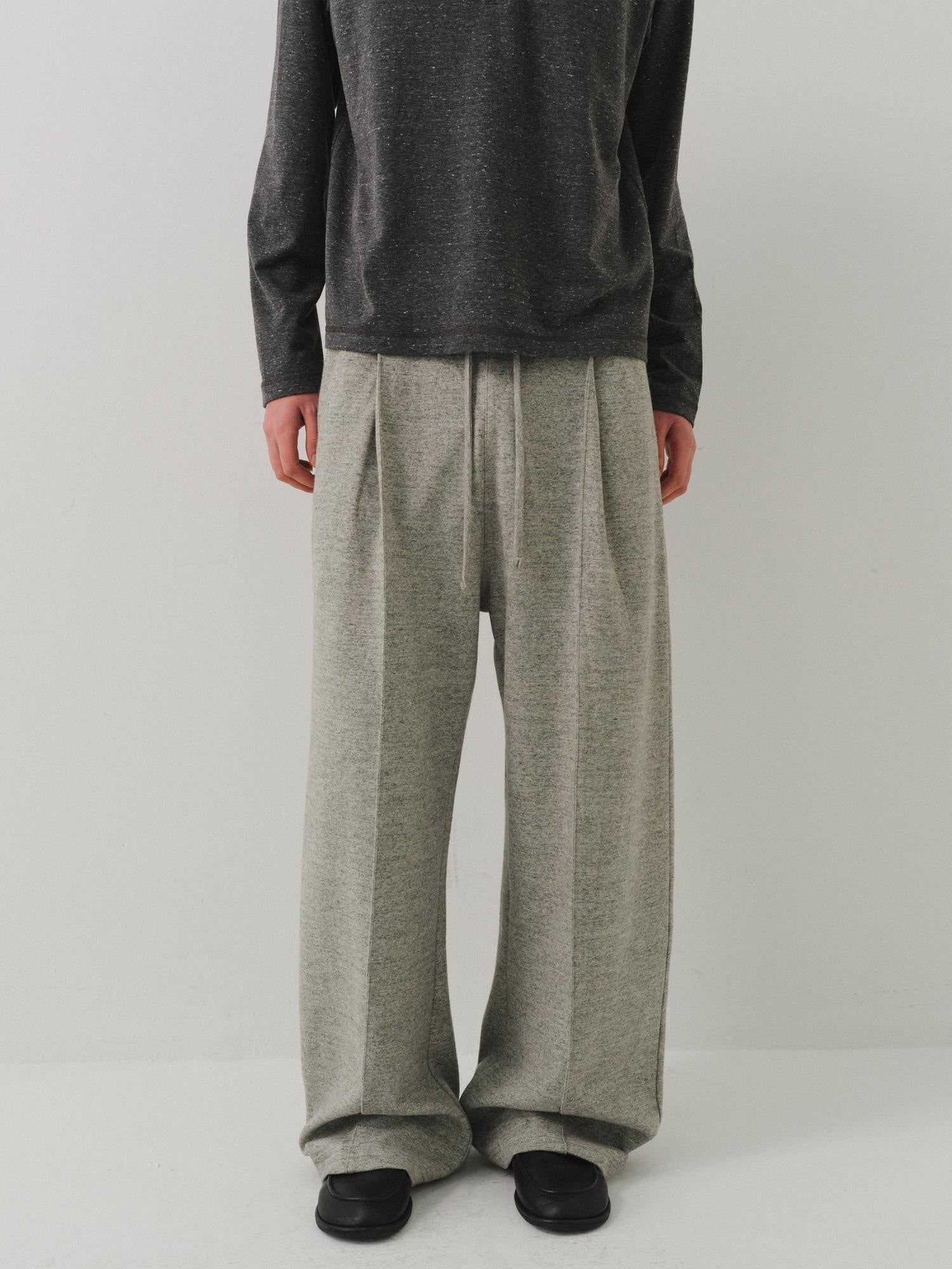 VLABMADE Easy Care Soft Cotton Blend Loose Mid Rise Unisex Heather Gray Sweatpants
