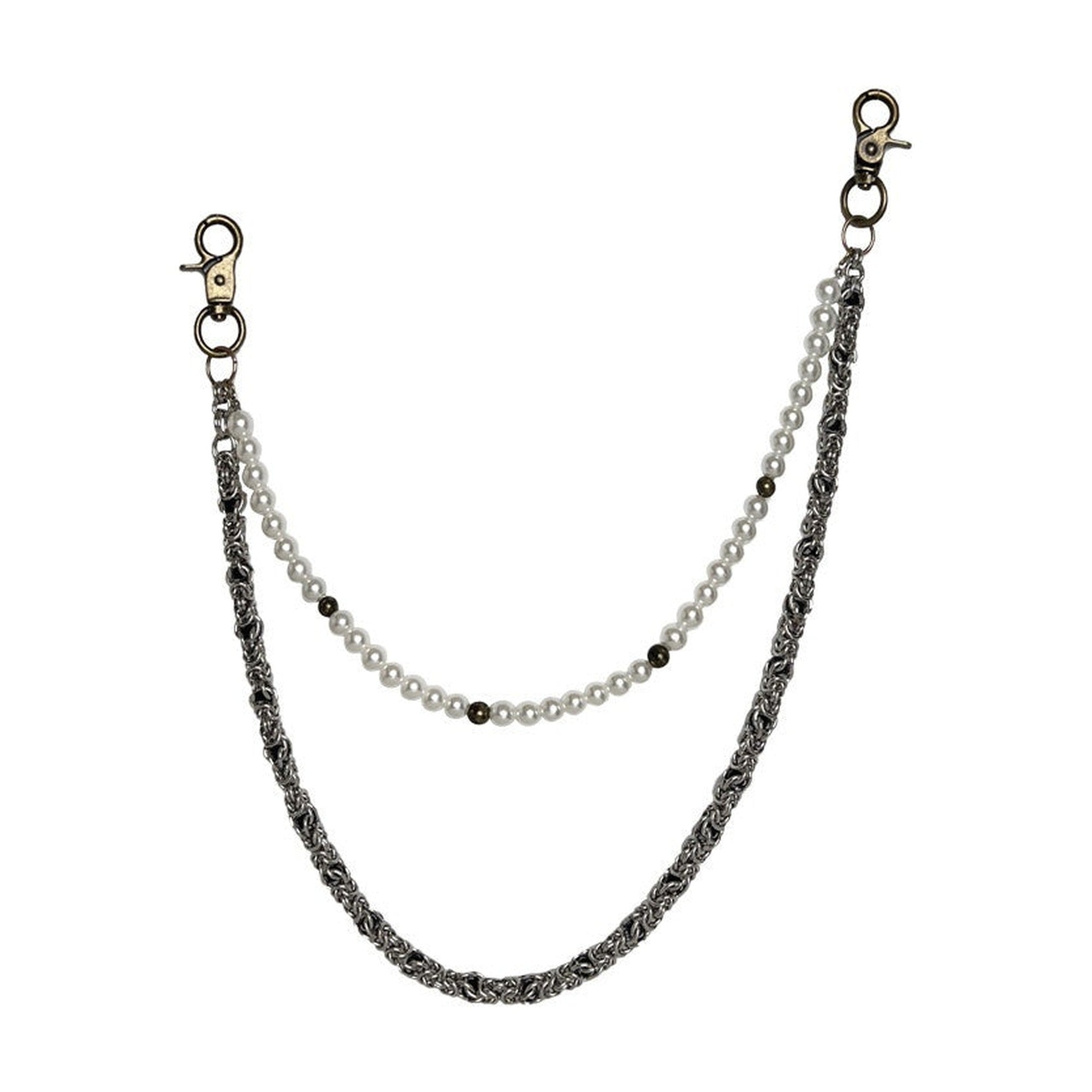Adjustable Versatile Metal Waist Chain Unisex Silver Alloy Buckle Jewelry main image