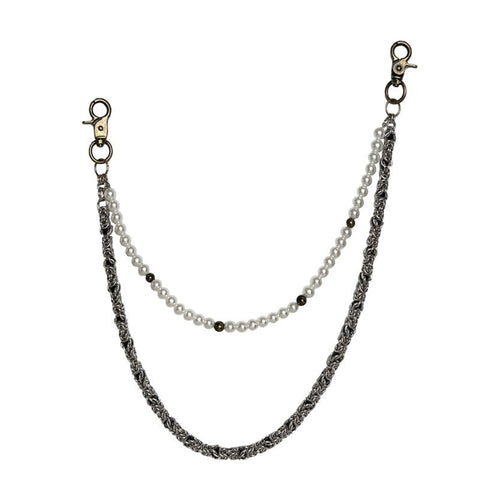 Adjustable Versatile Metal Waist Chain Unisex Silver Alloy Buckle Jewelry main image