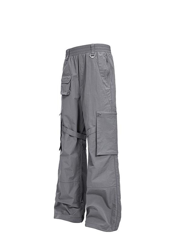 CATSSTAC Uv Protection Loose Fit Long Casual Youth Everyday Gray Sun Protection Pants