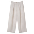 BALITONE_White_Striped_Pleated_Viscose_Linen_Micro_Stretch_Straight-Leg_Casual_Trousers_MISSTT