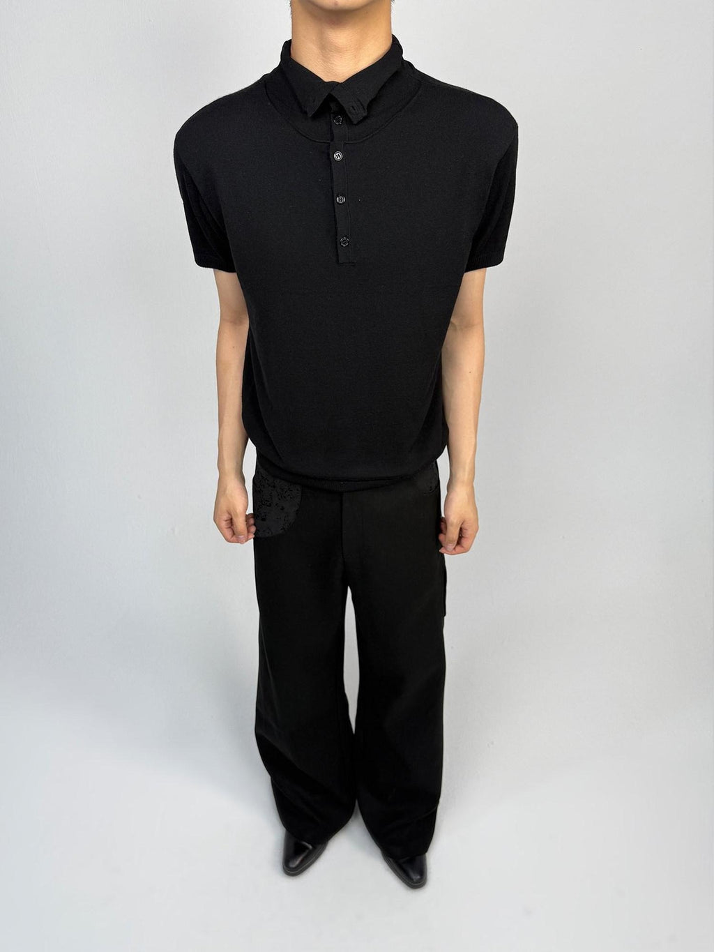 Hypeyourself Soft Breathable Modal Blend Relaxed High Neck Unisex Solid Short Sleeve T-Shirts