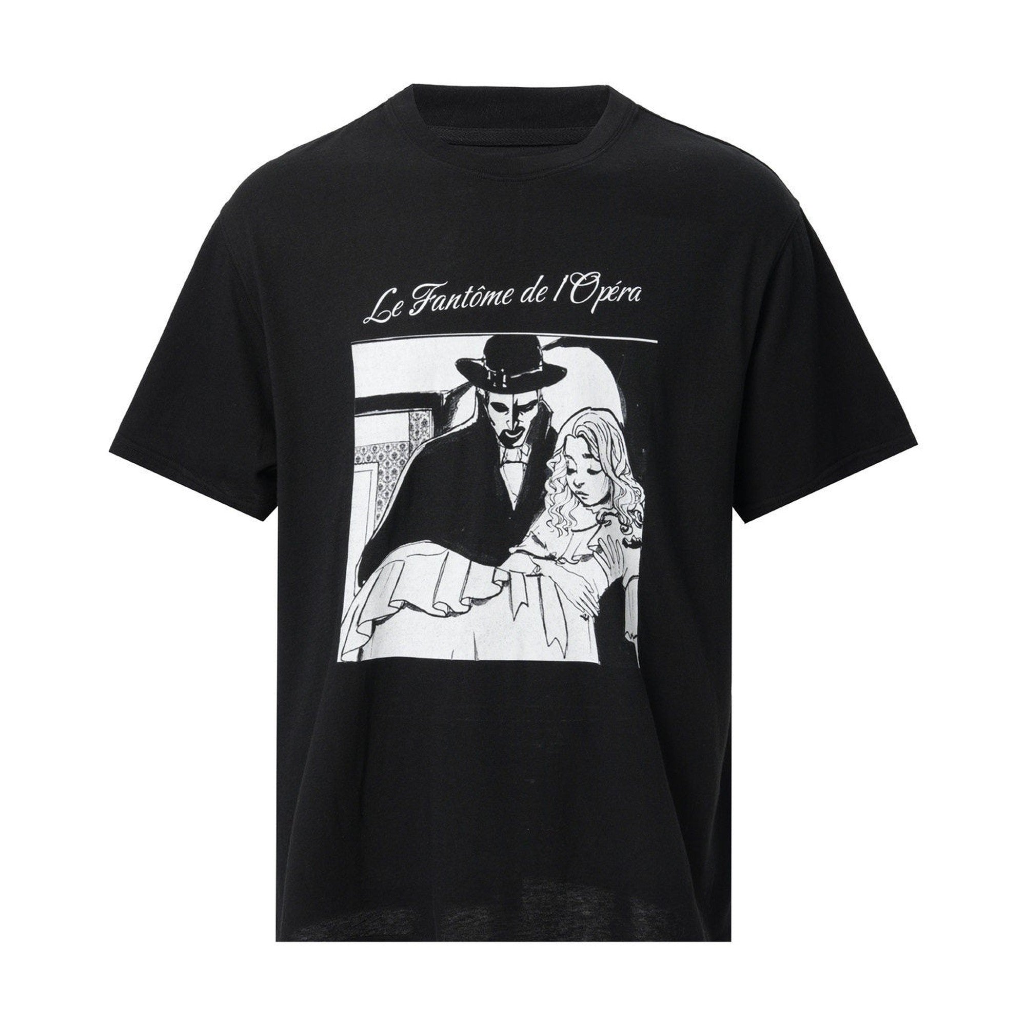 Breathable Cotton Blend Loose Fit Art Print Streetwear Unisex Graphic T-Shirts main image