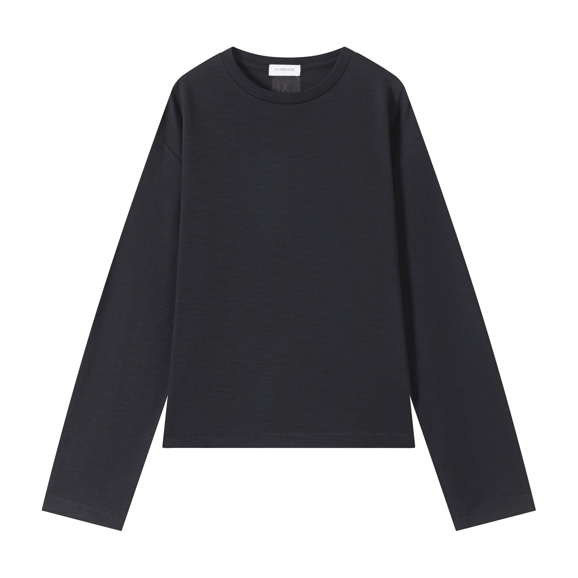 Breathable Embroidered Slub Cotton Loose Unisex Citywalk Long Sleeve T-Shirts main image