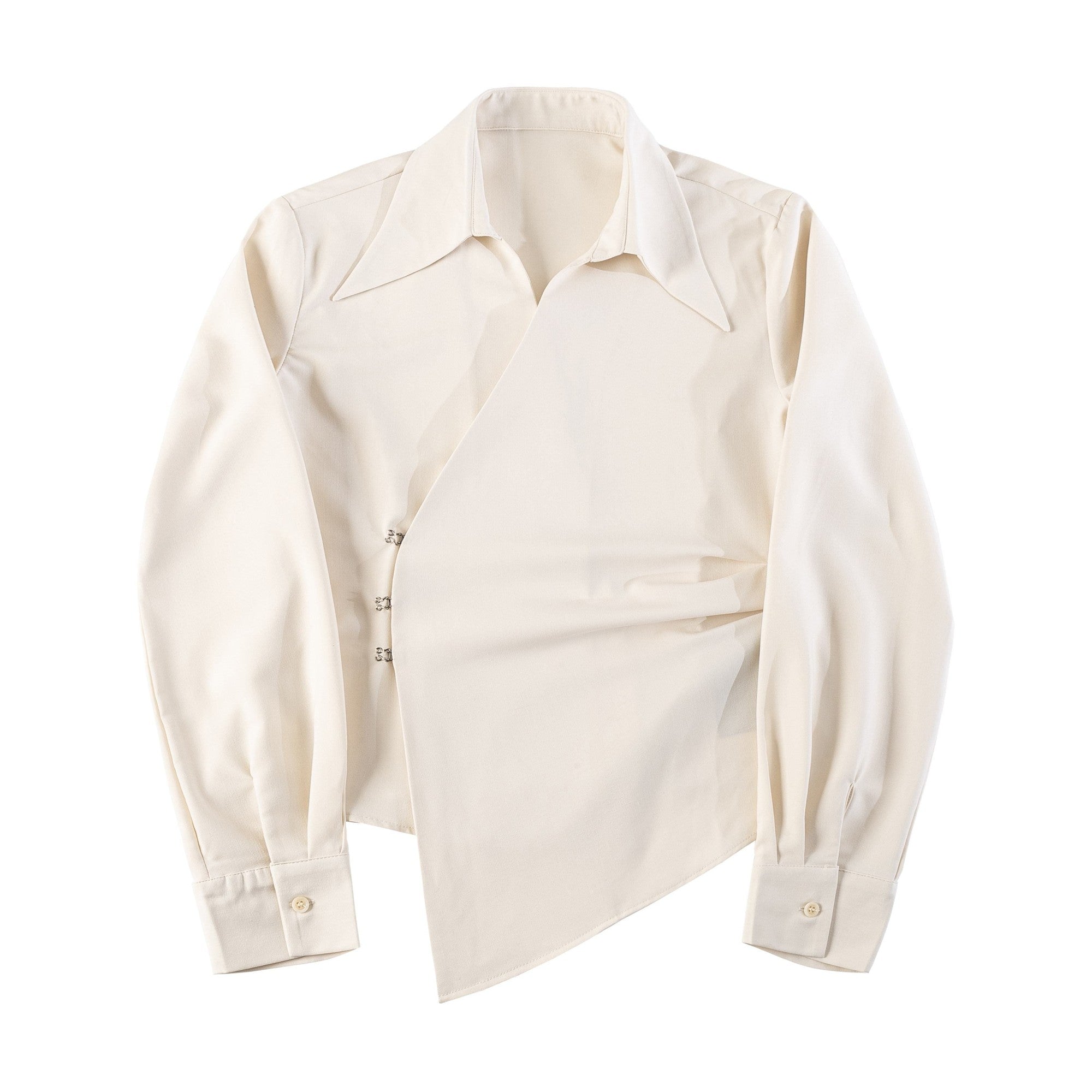 Breathable Oversized Minimal Italian Collar Buttoned Unisex Long Sleeve Shirts main image