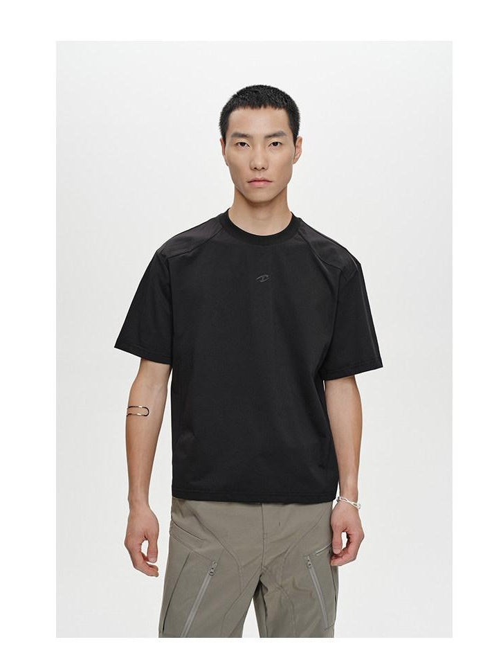 CATSSTAC Loose Fit Trendy Round Neck Casual Youth Black Gray Green Short Sleeve T-Shirts