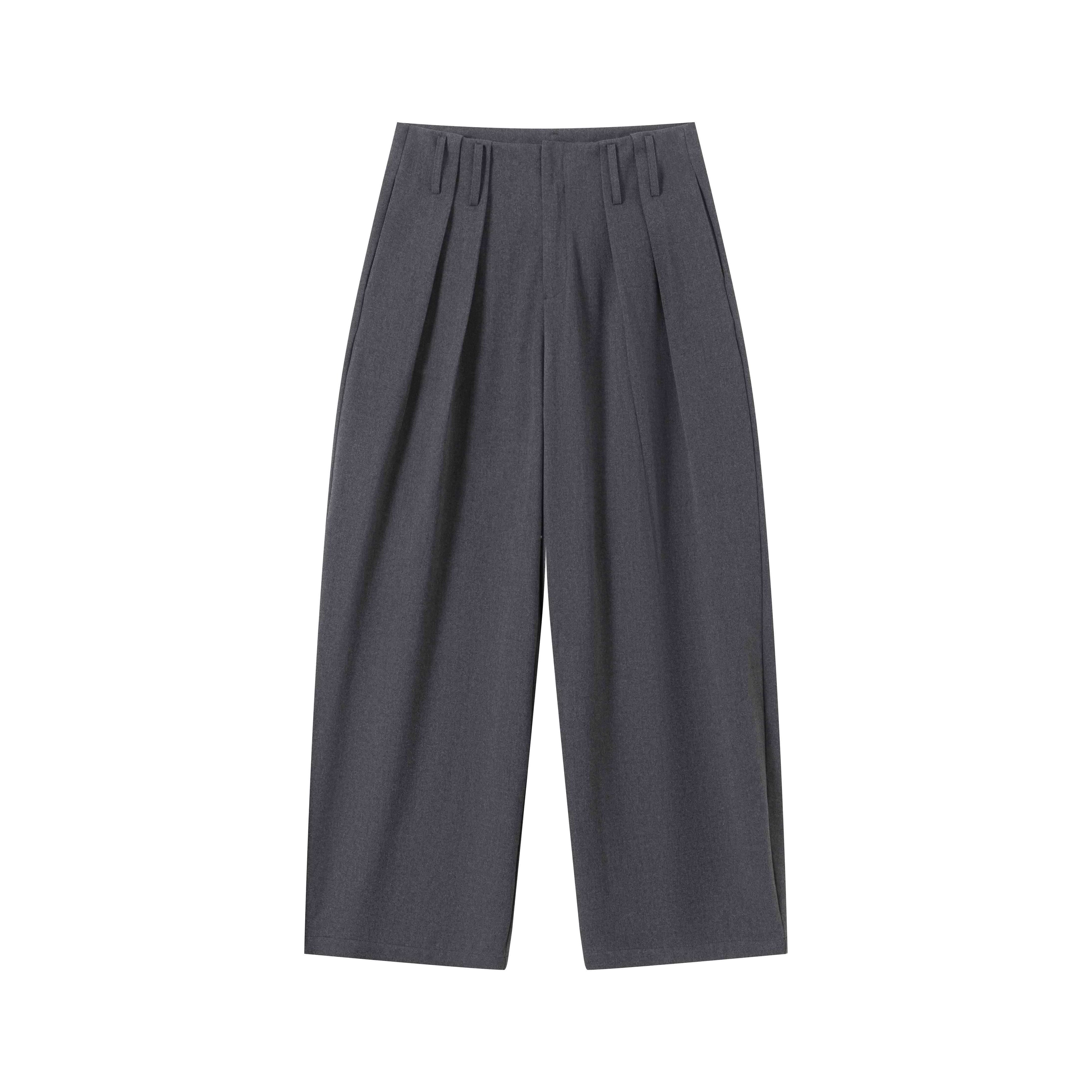 VLABMADE_Non_Fade_Pleated_Loose_Mid_Waist_Retro_Minimal_Solid_Dark_Wide-Leg_Trousers_MISSTT