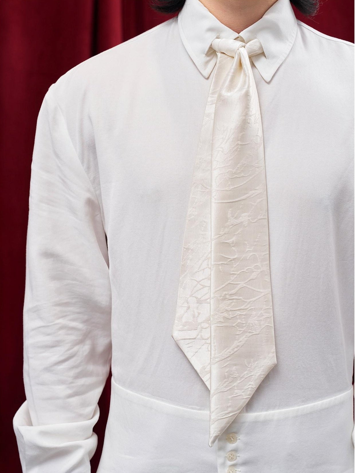BALITONE Lyocell Linen Slim Waist 3D Tailored British Unisex Casual Long Sleeve Shirts