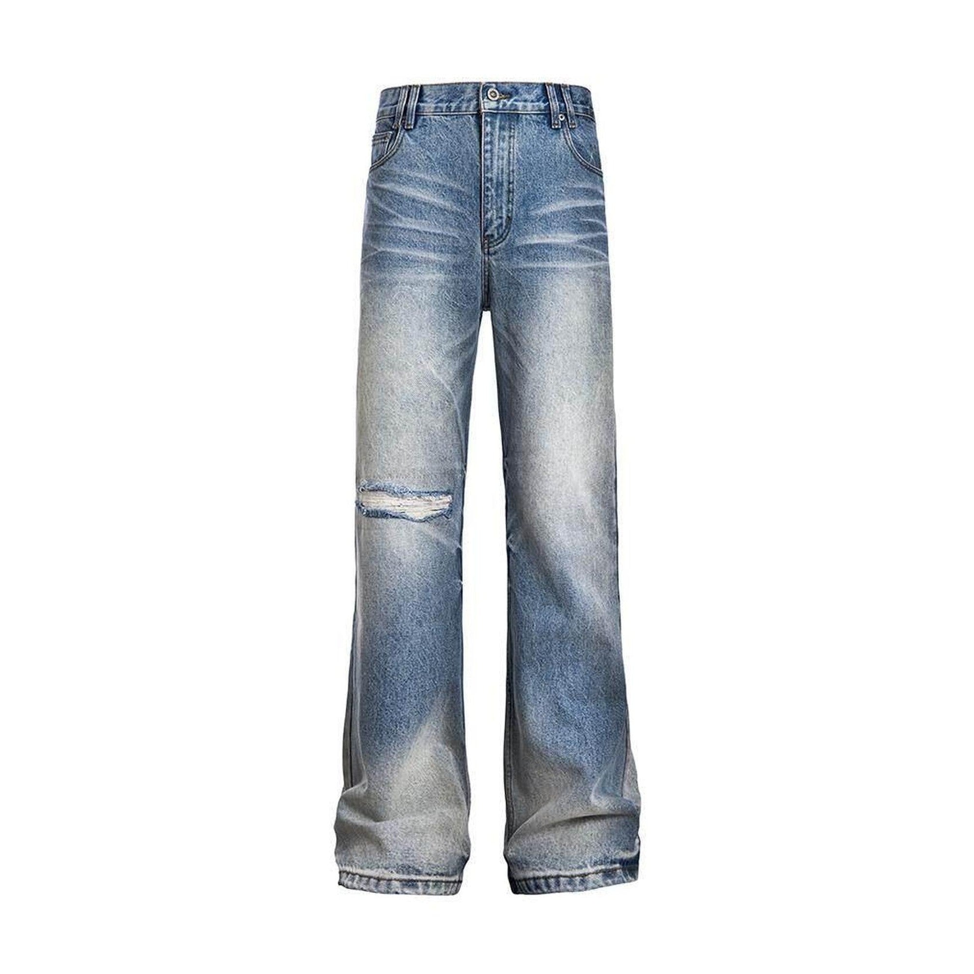 Classic Blue Full Length Comfort Fit Denim Straight Leg Jeans main image