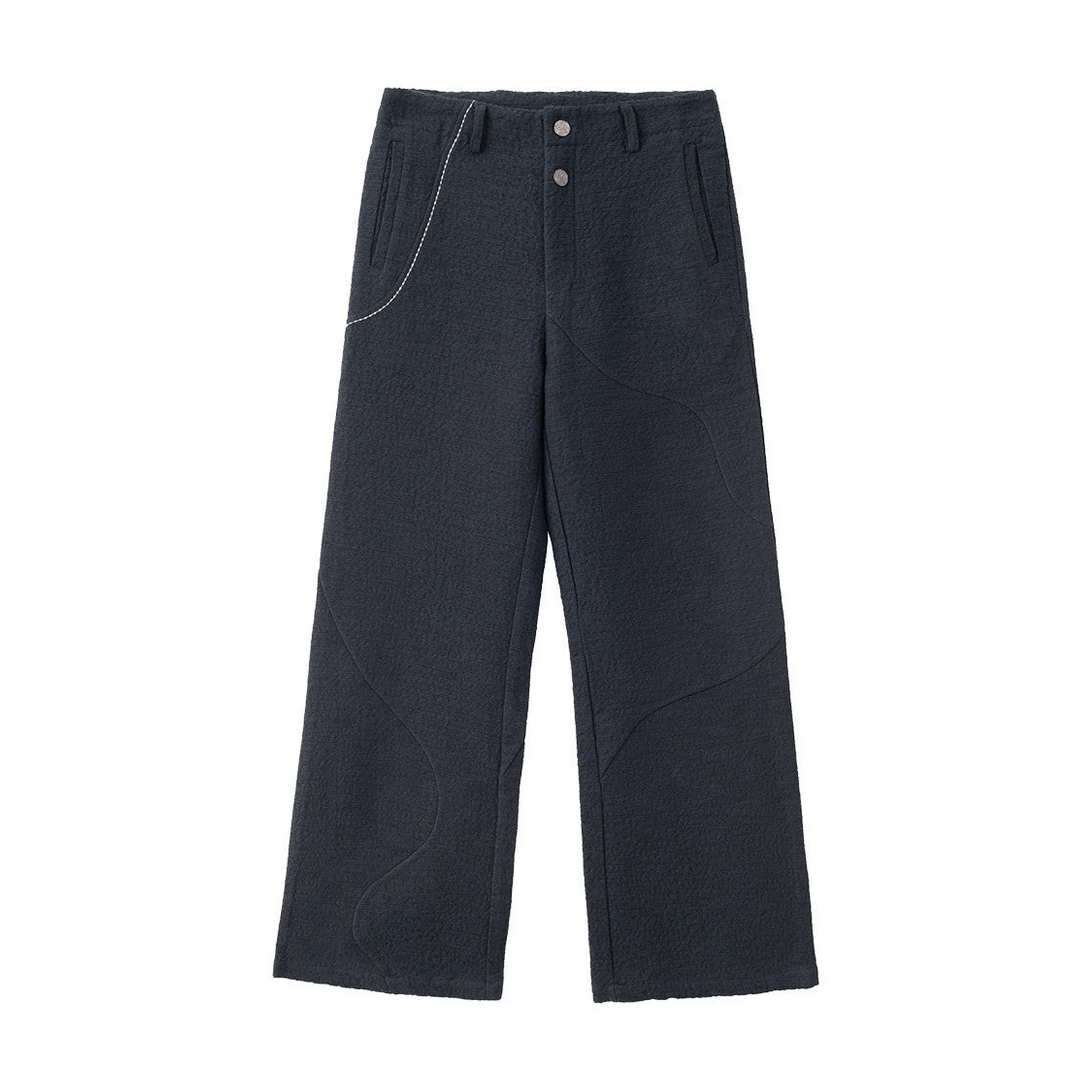 Comfort Loose Wide Leg Casual Business Urban Solid Color Flared Pants main image