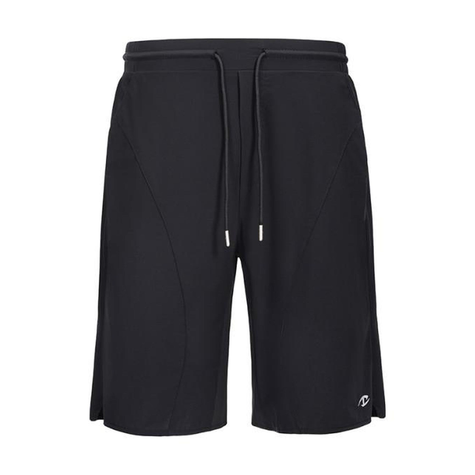 Comfortable Loose Fit Youthful Everyday Casual Black Mid-Length Shorts main image