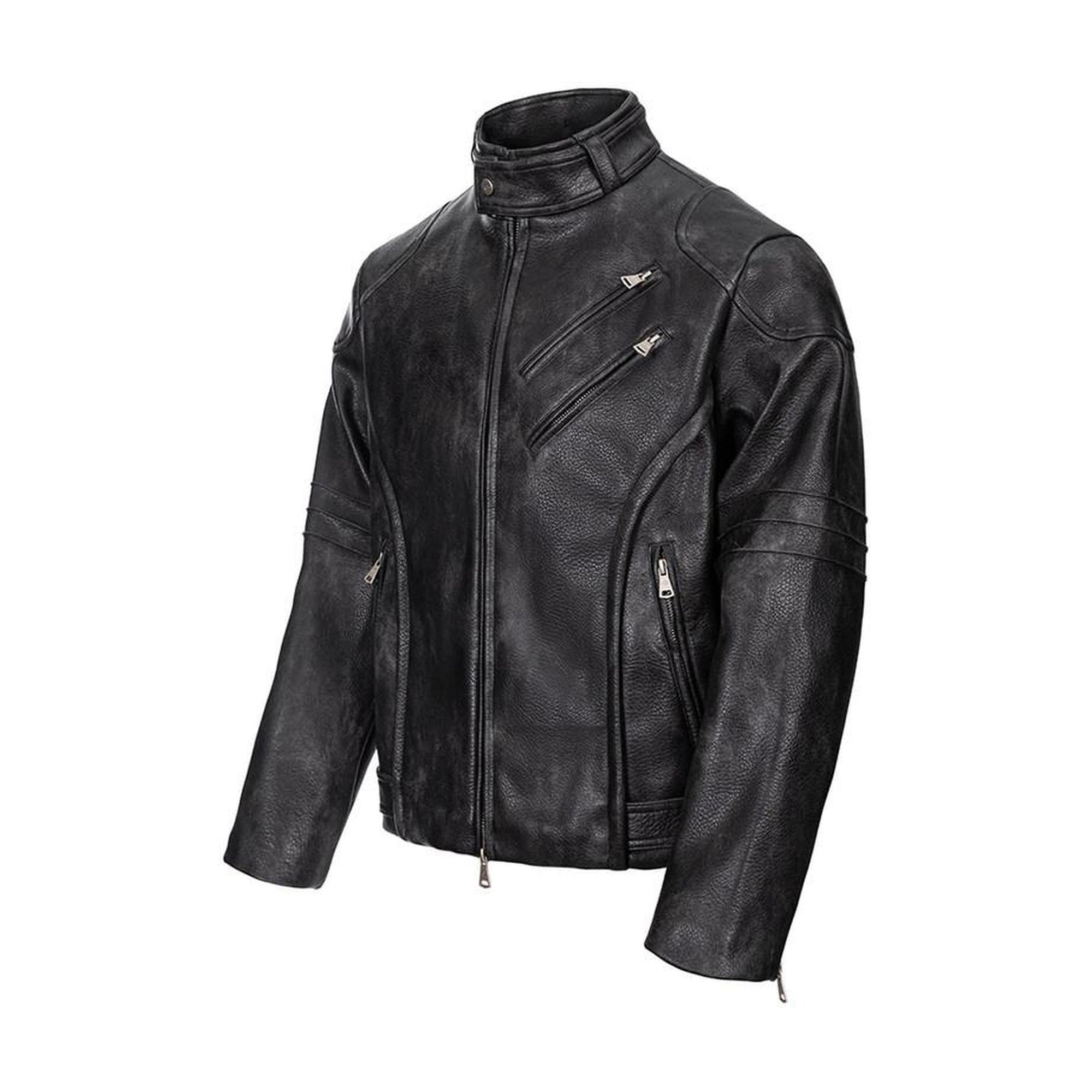 Comfy Loose Fit Stand Collar Long Sleeve Unisex Black Cropped Jackets main image