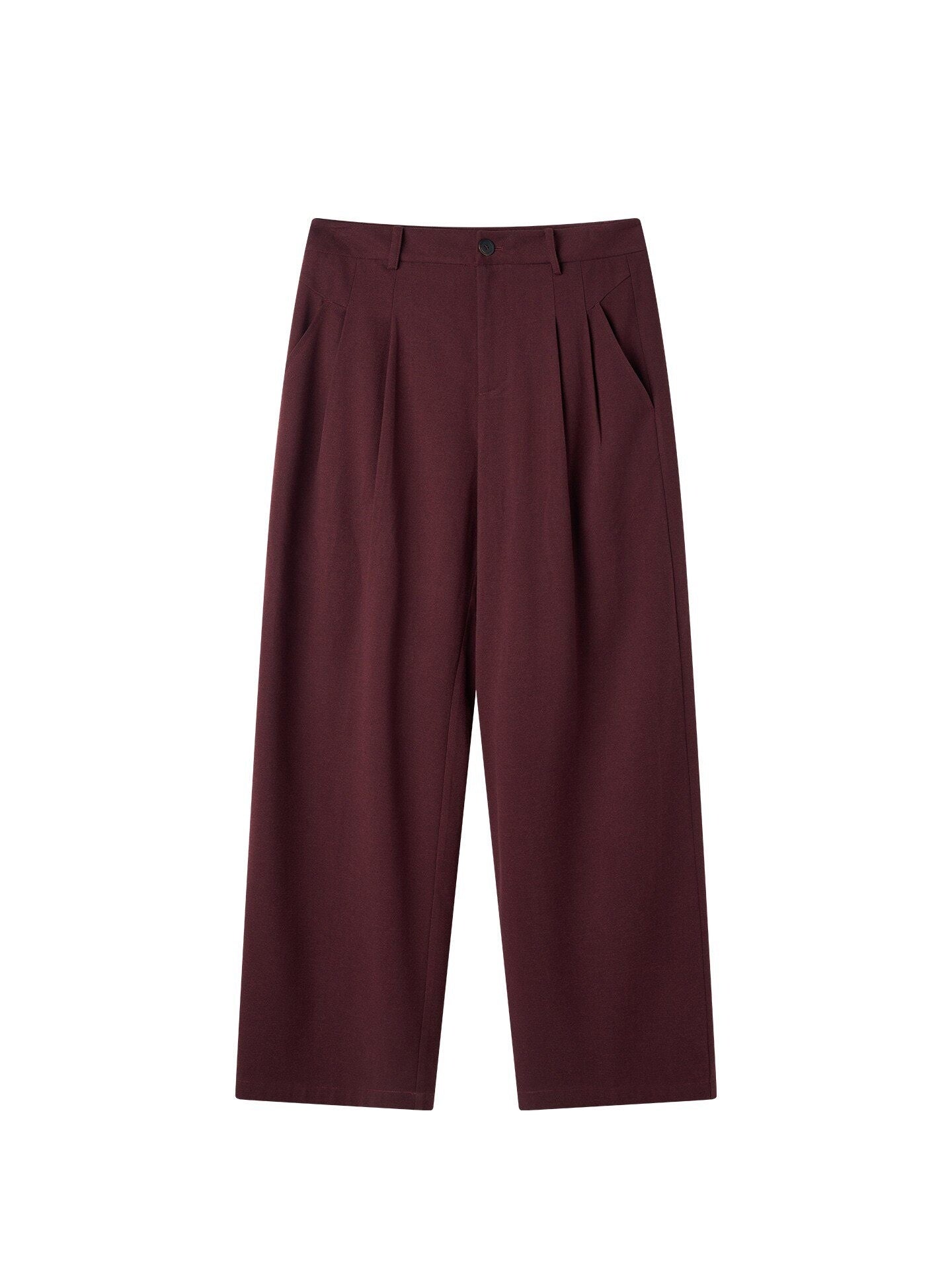 BALITONE_Burgundy_Black_Buttoned_Peak_Lapel_Business_Casual_Rear_Vent_Oversized_Suits_MISSTT