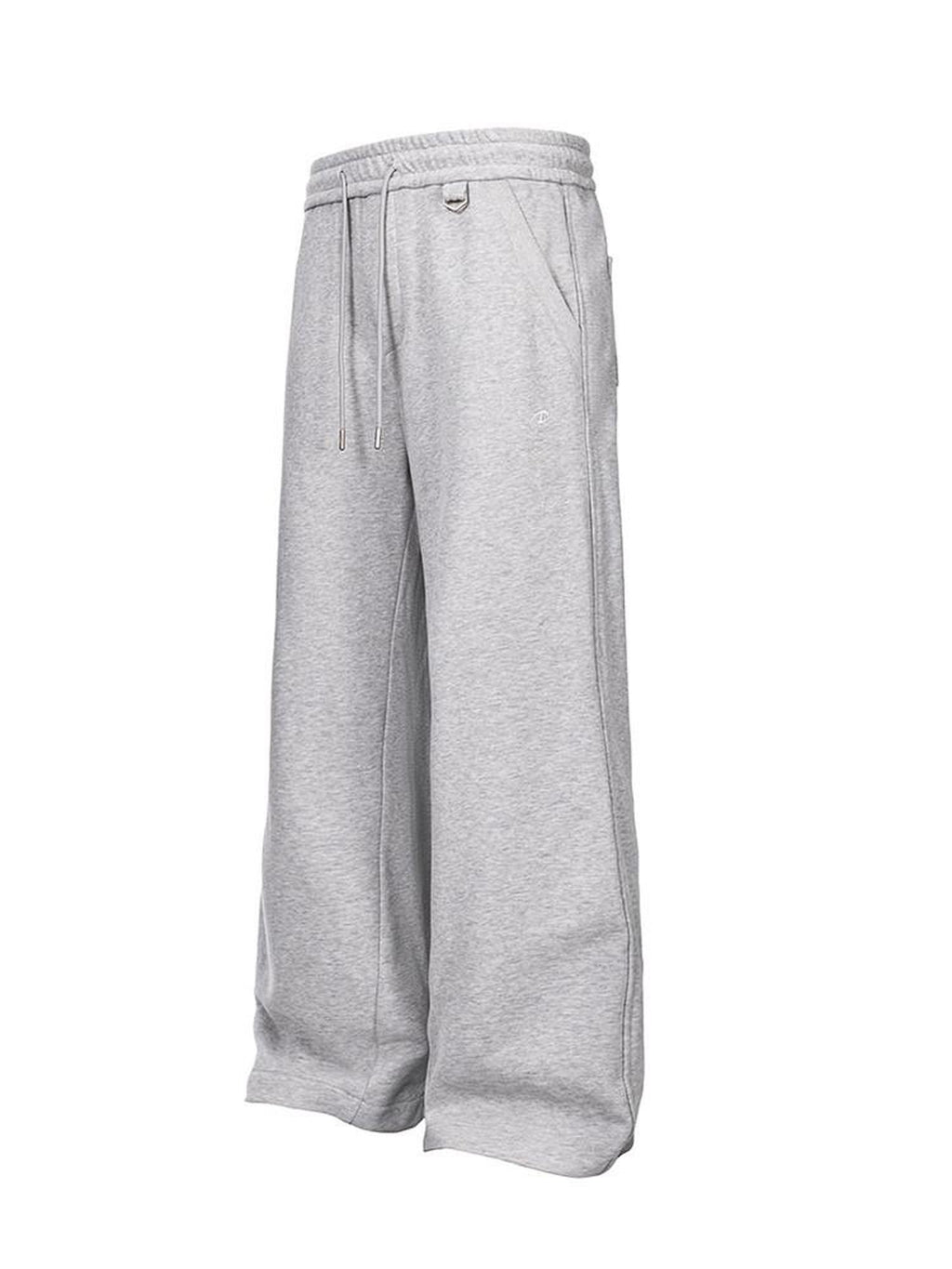 CATSSTAC Loose Mid Waist Trendy Sport Youth Solid Black Gray Straight Pants