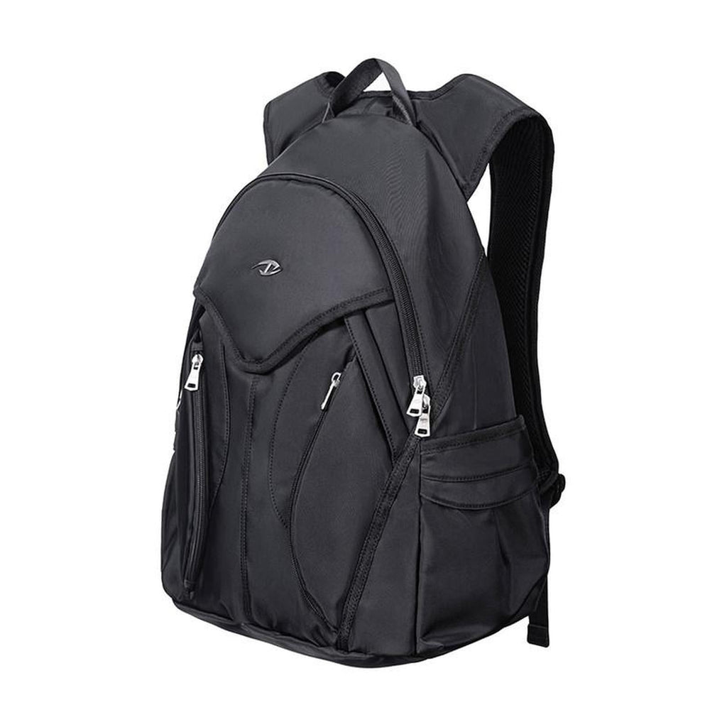 Durable Polyester Topstitched Casual Vertical Square Youth Black Backpack main image