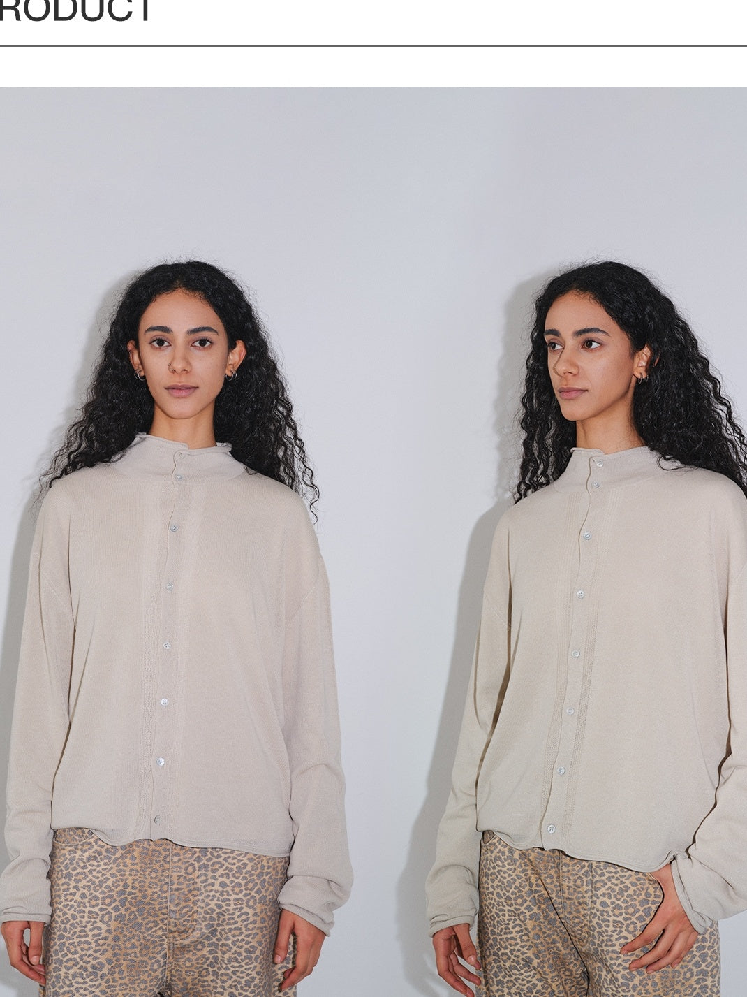 VLABMADE Soft Linen Blend Loose Fit Rolled Hem Unisex Cropped Knit Button Cardigans