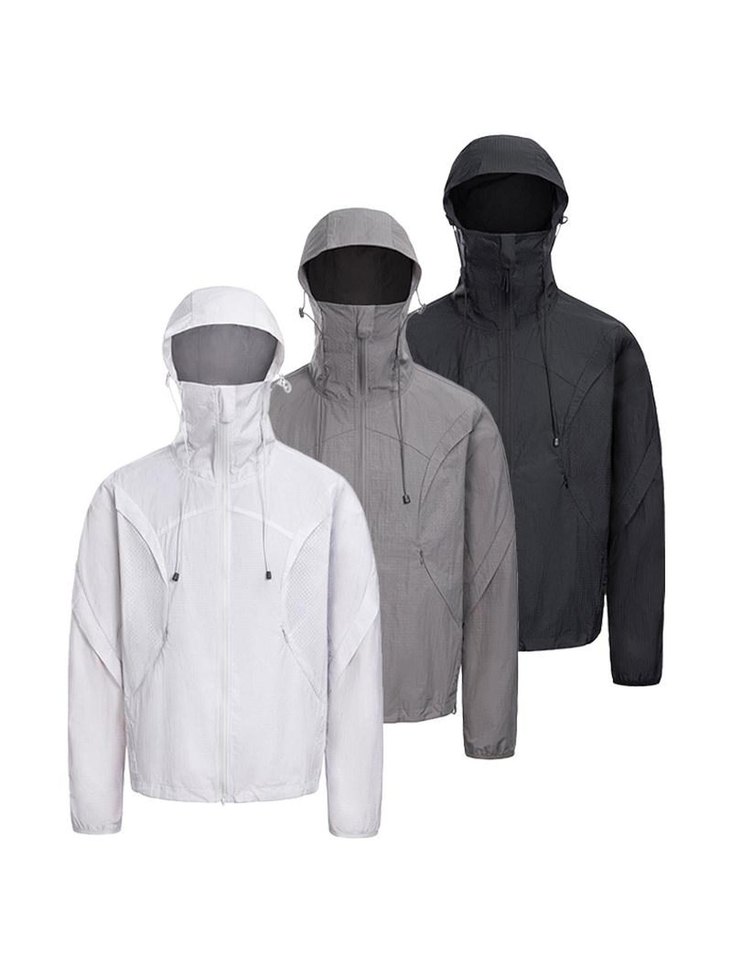 CATSSTAC Upf50+ Lightweight Nylon Oversized Cool Youth Unisex Sun Protection Hoodies