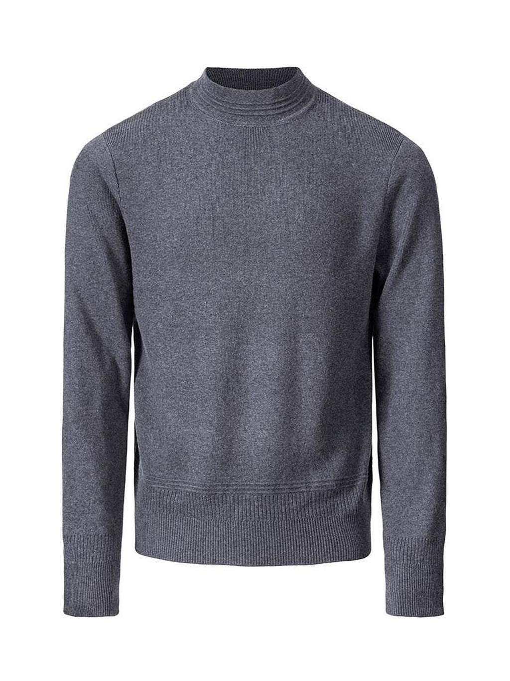 CATSSTAC Soft Loose Mock Neck Warm Casual Unisex Knit Black Gray Sweaters