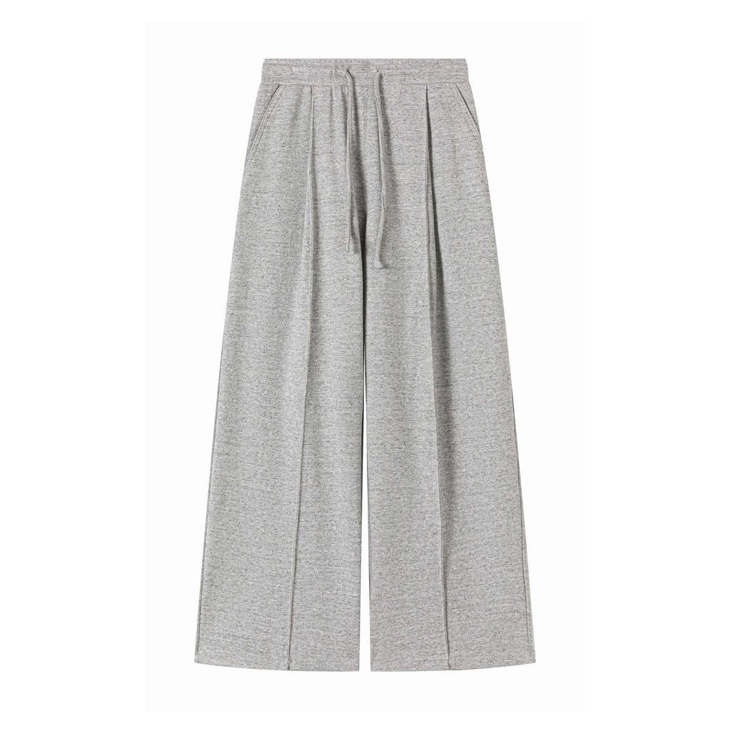 Easy Care Soft Cotton Blend Loose Mid Rise Unisex Heather Gray Sweatpants main image