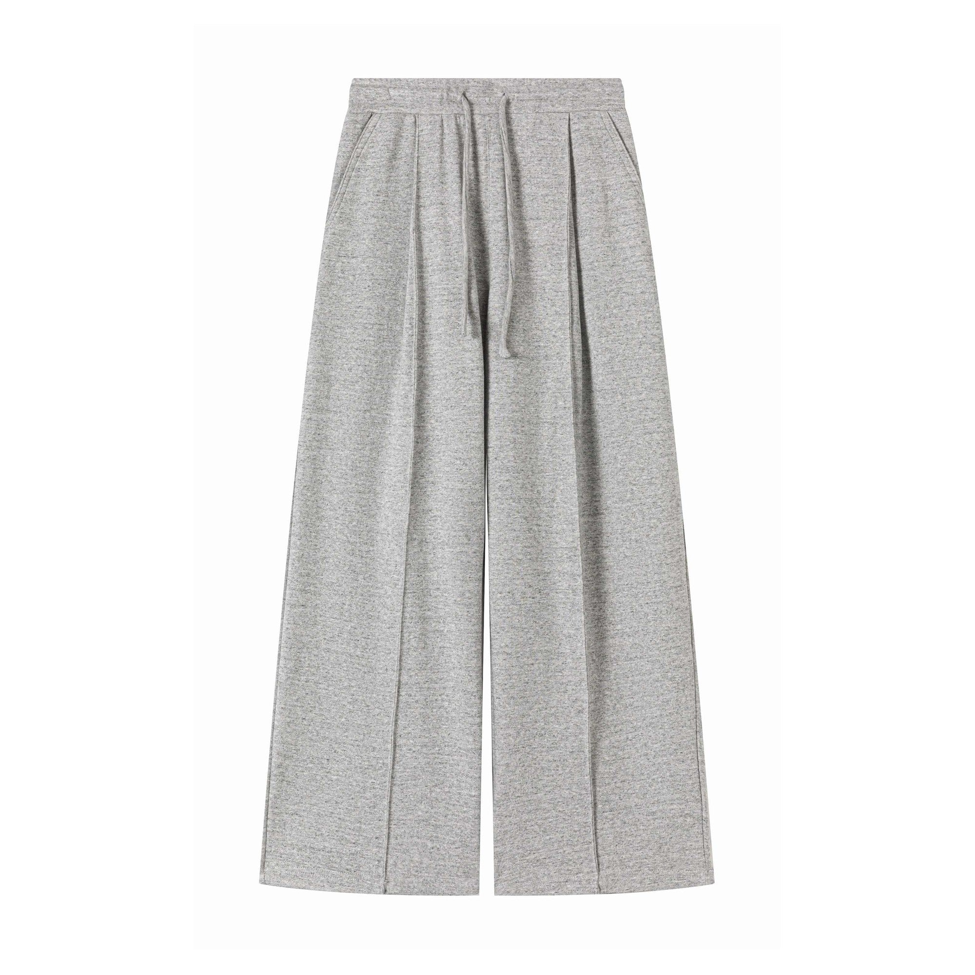Easy Care Soft Cotton Blend Loose Mid Rise Unisex Heather Gray Sweatpants main image