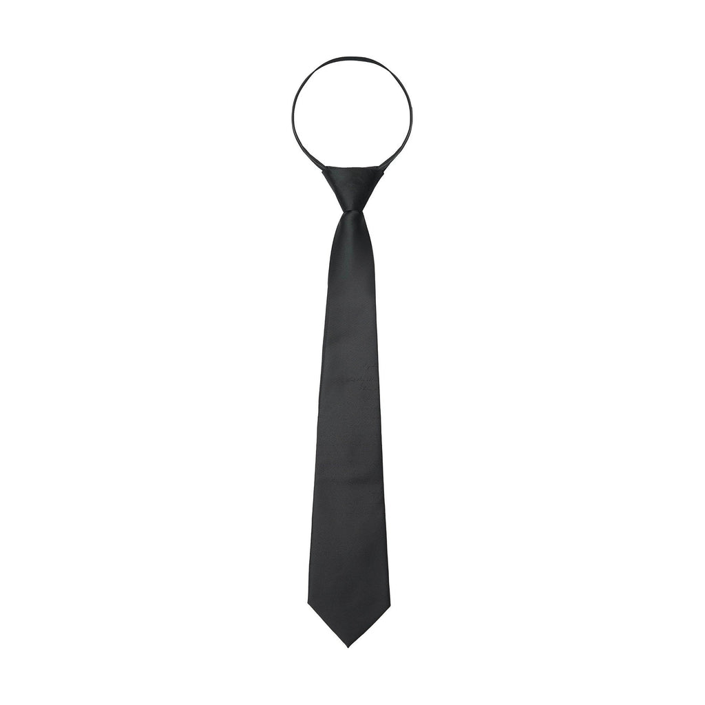Elegant Silk Blend Jacquard Arrow Tip Casual Alphanumeric Black Mens Ties main image