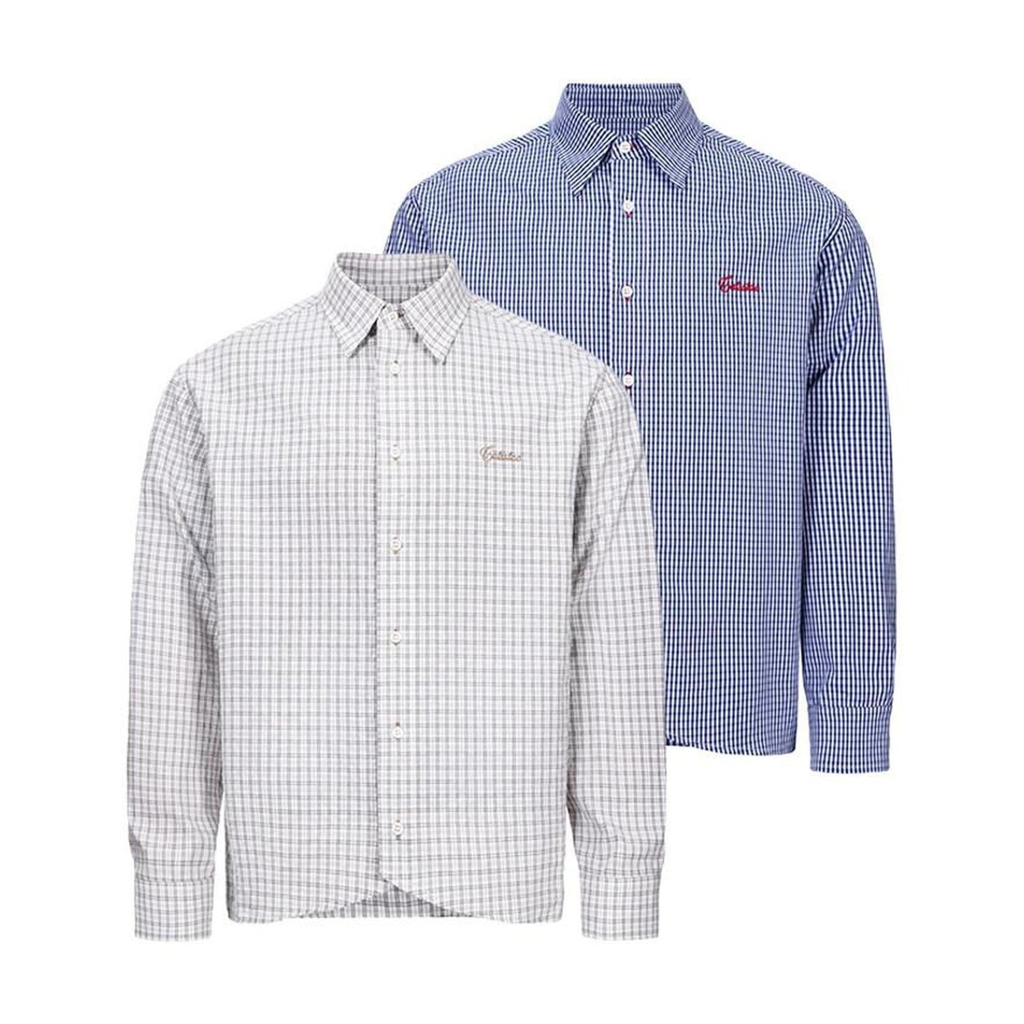 Embroidered Pure Cotton Loose Fit Drop Shoulder Unisex Button Front Shirts main image