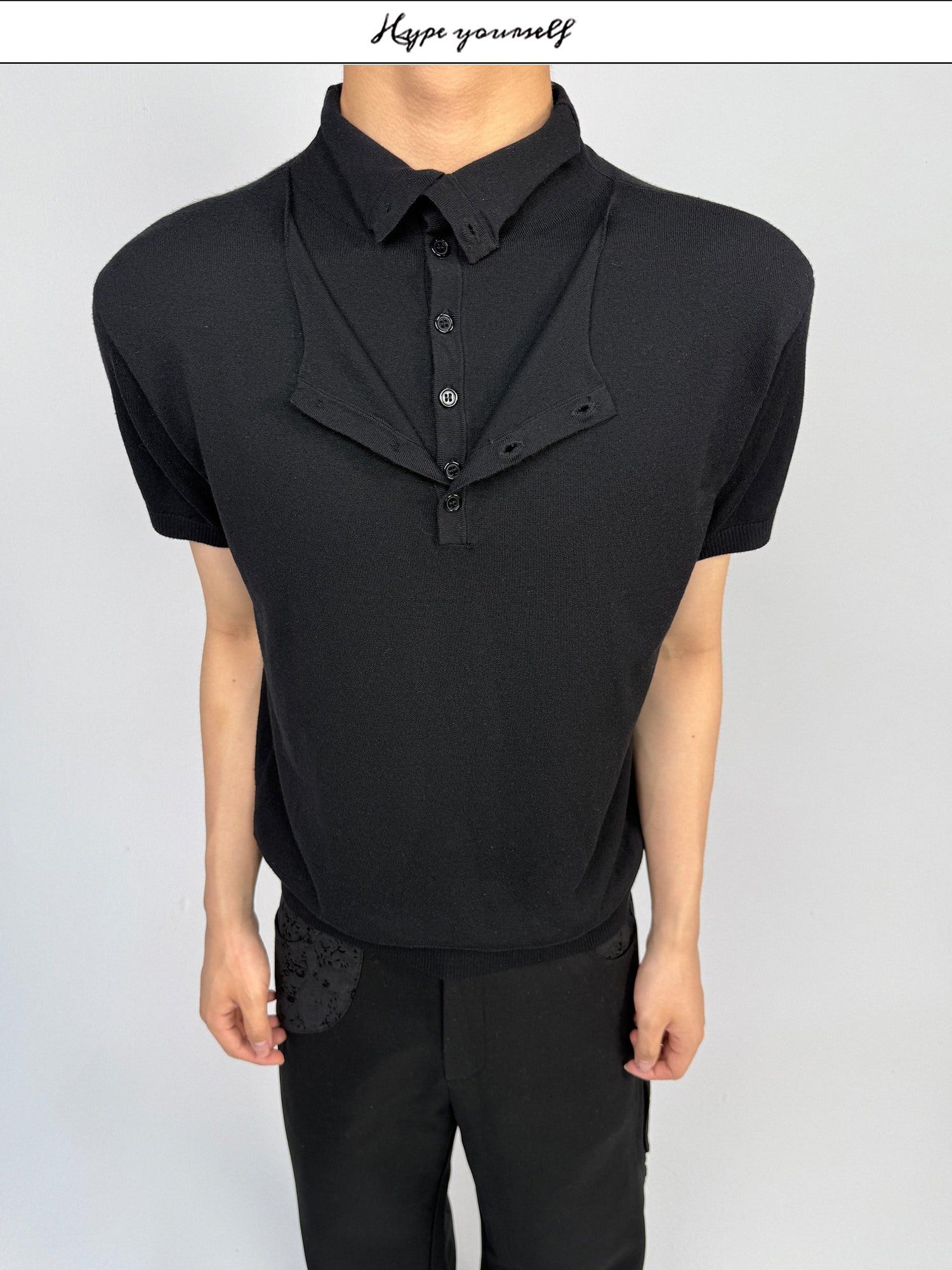 Hypeyourself Soft Breathable Modal Blend Relaxed High Neck Unisex Solid Short Sleeve T-Shirts