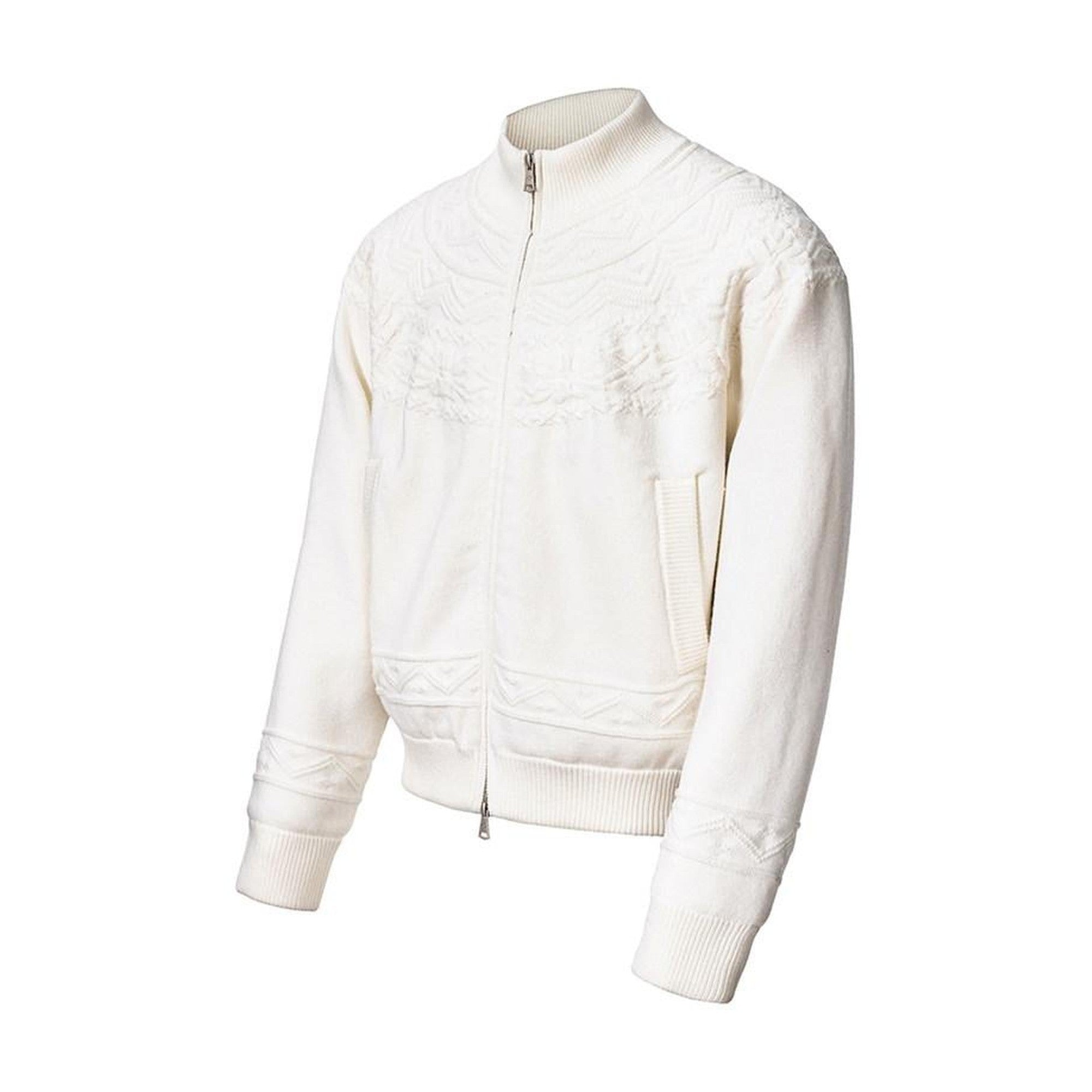 Fleece Lined Minimalist Loose Fit Baseball Collar Unisex Casual Cardigans main image