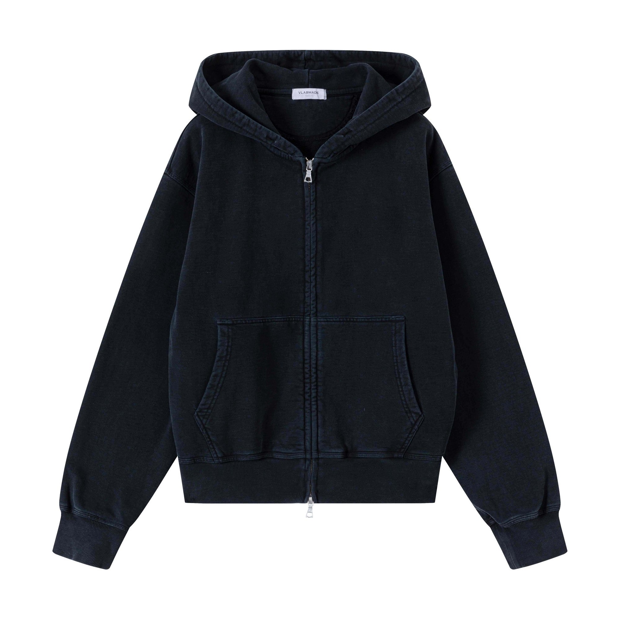 Heavyweight Washed Cotton Oversized Vintage Hooded Unisex Durable Zip Hoodies main image