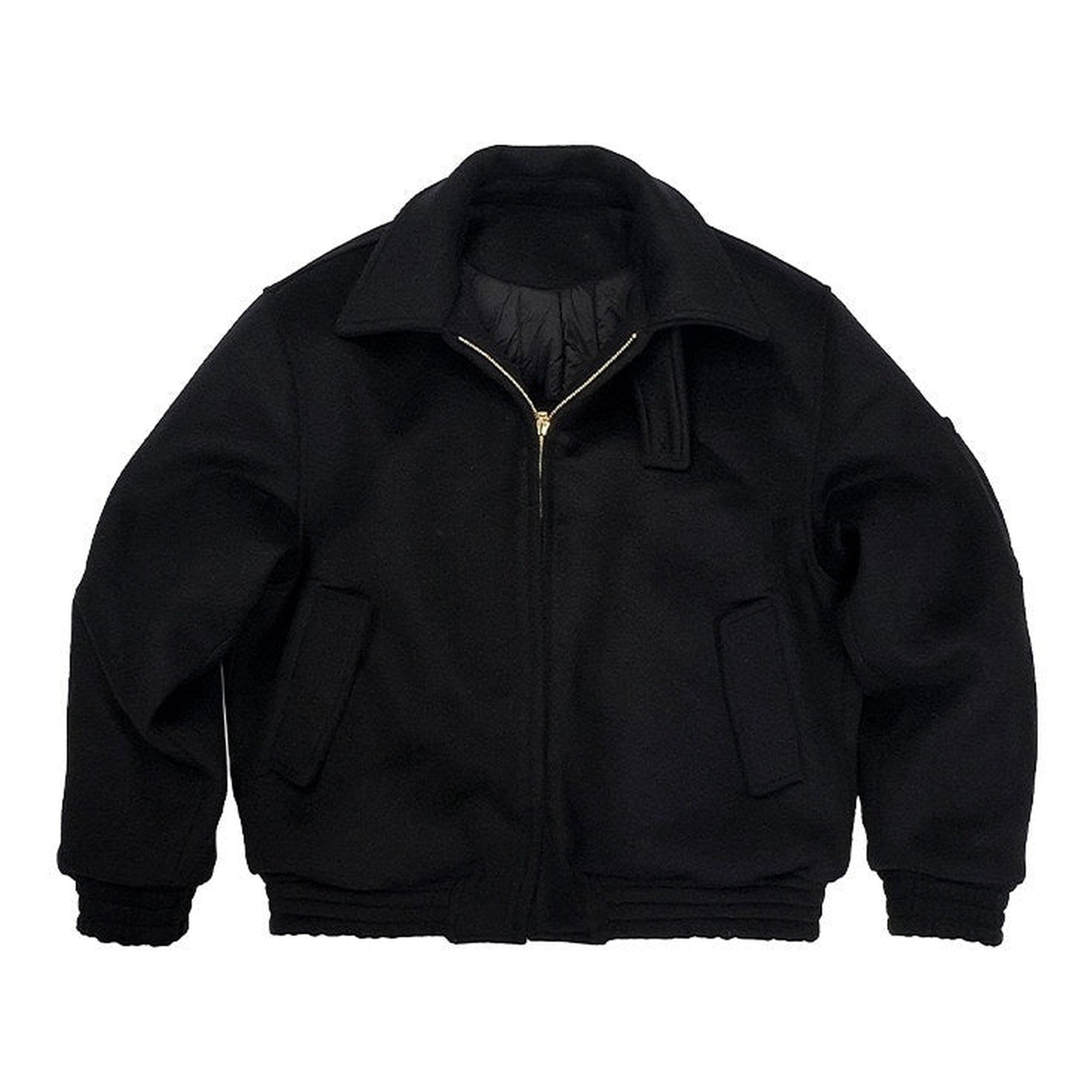 Insulated Wool Quilted Short Cleanfit Collar Everyday Zipper Puffer Jackets main image
