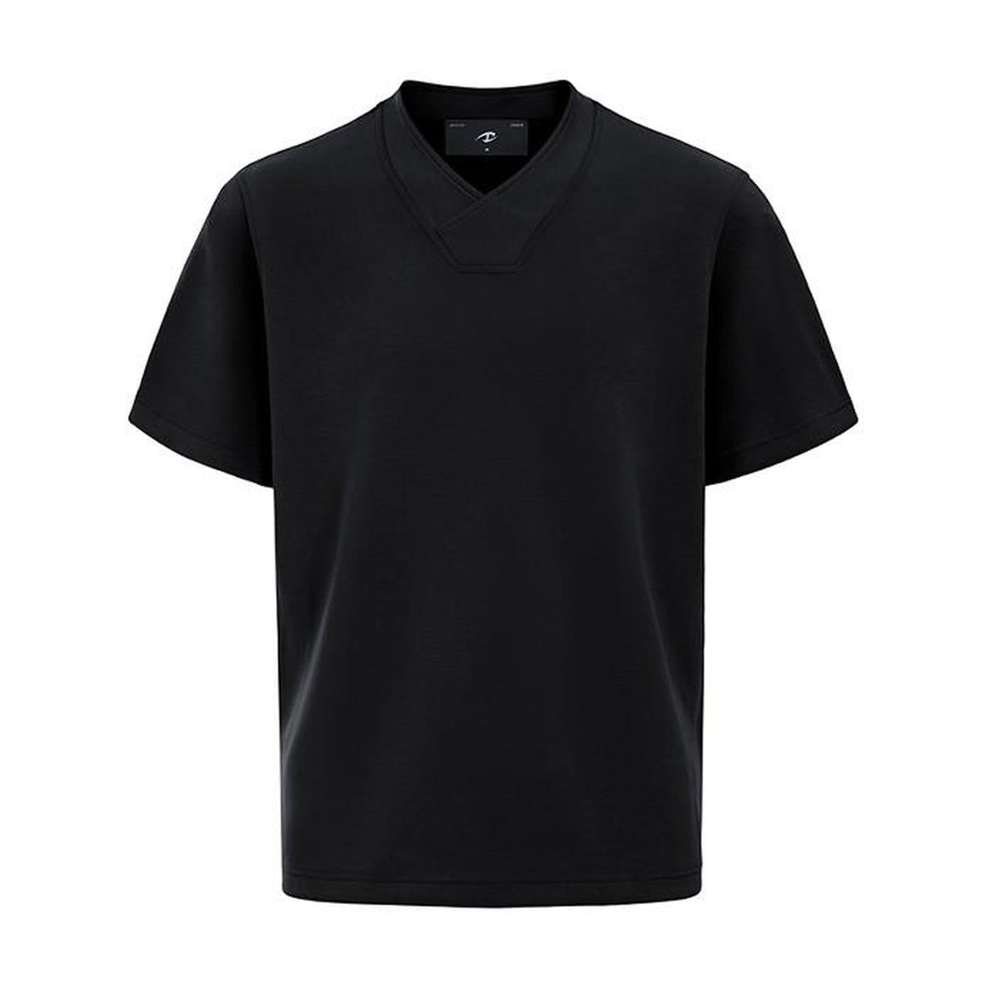 Lightweight V-neck Loose Fit Trendy Youth Daily Solid Short Sleeve T-Shirts main image