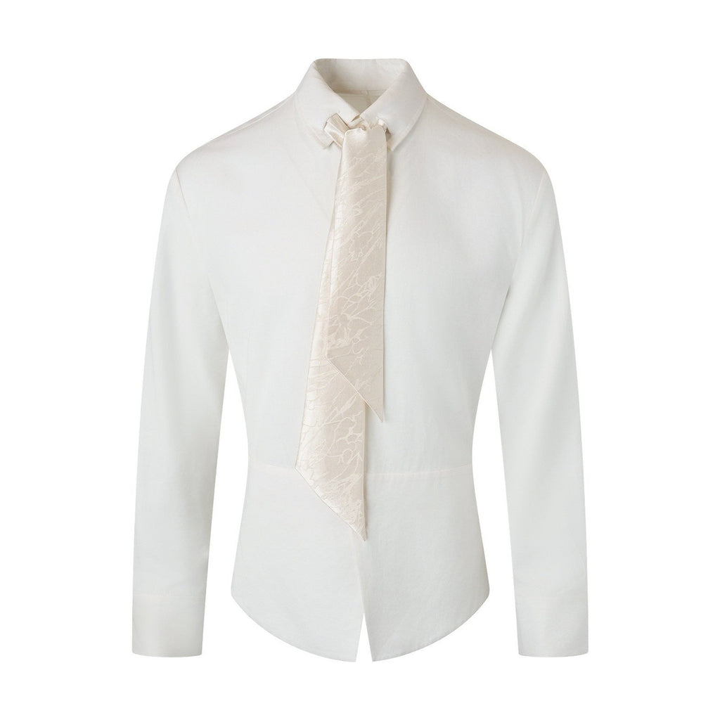 Lyocell Linen Slim Waist 3D Tailored British Unisex Casual Long Sleeve Shirts main image