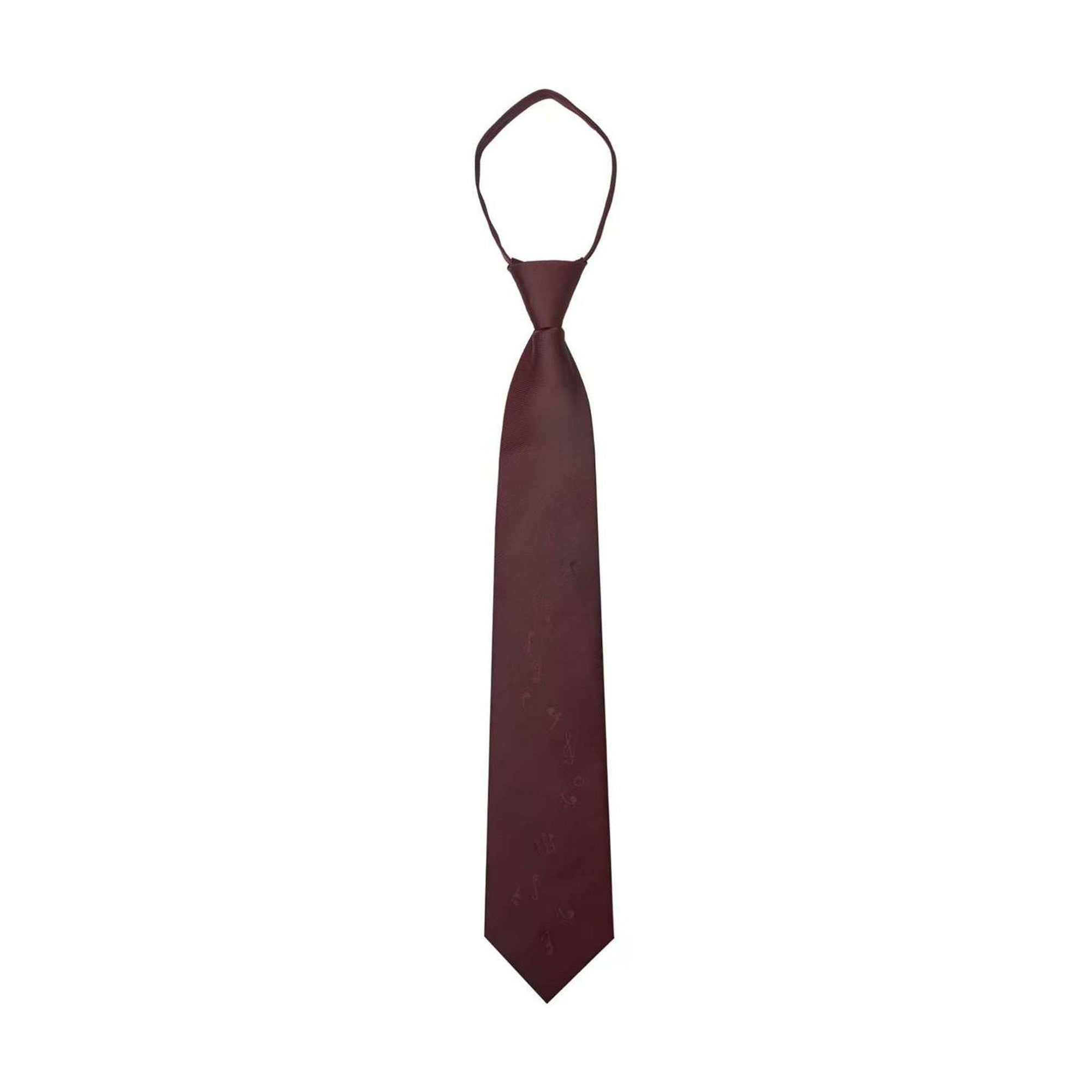 Silk Jacquard Burgundy Arrowhead Tip Casual Standard 7Cm Width 48Cm Length Ties main image