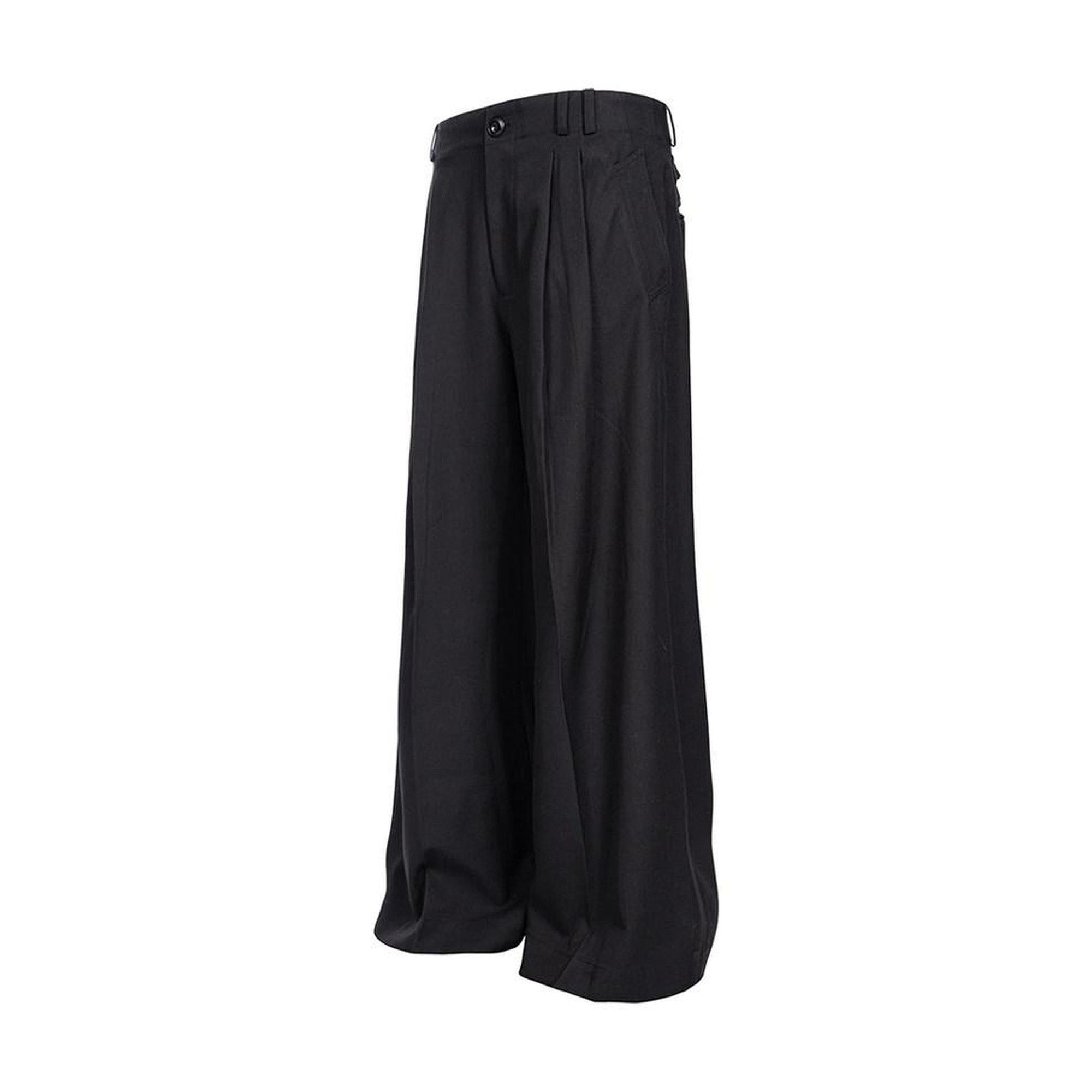 Sleek Cool Minimal Straight Fit Casual Youth Black Solid Straight Pants main image