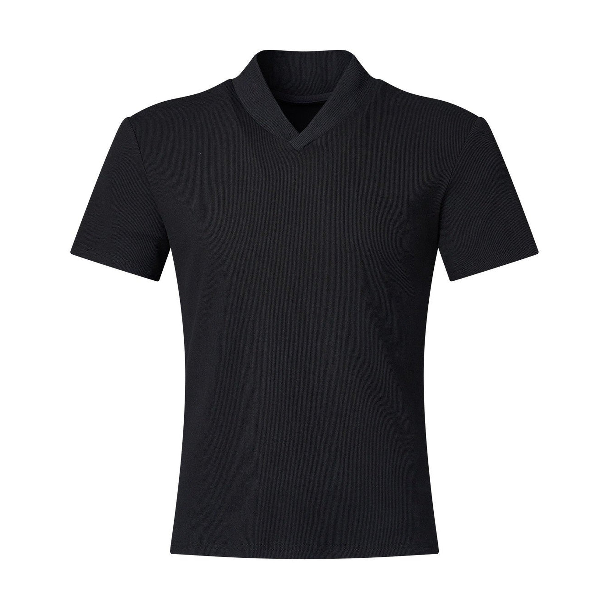 Soft Breathable Knit Vintage Slim Fit Short Sleeve Unisex V-Neck Sweaters main image