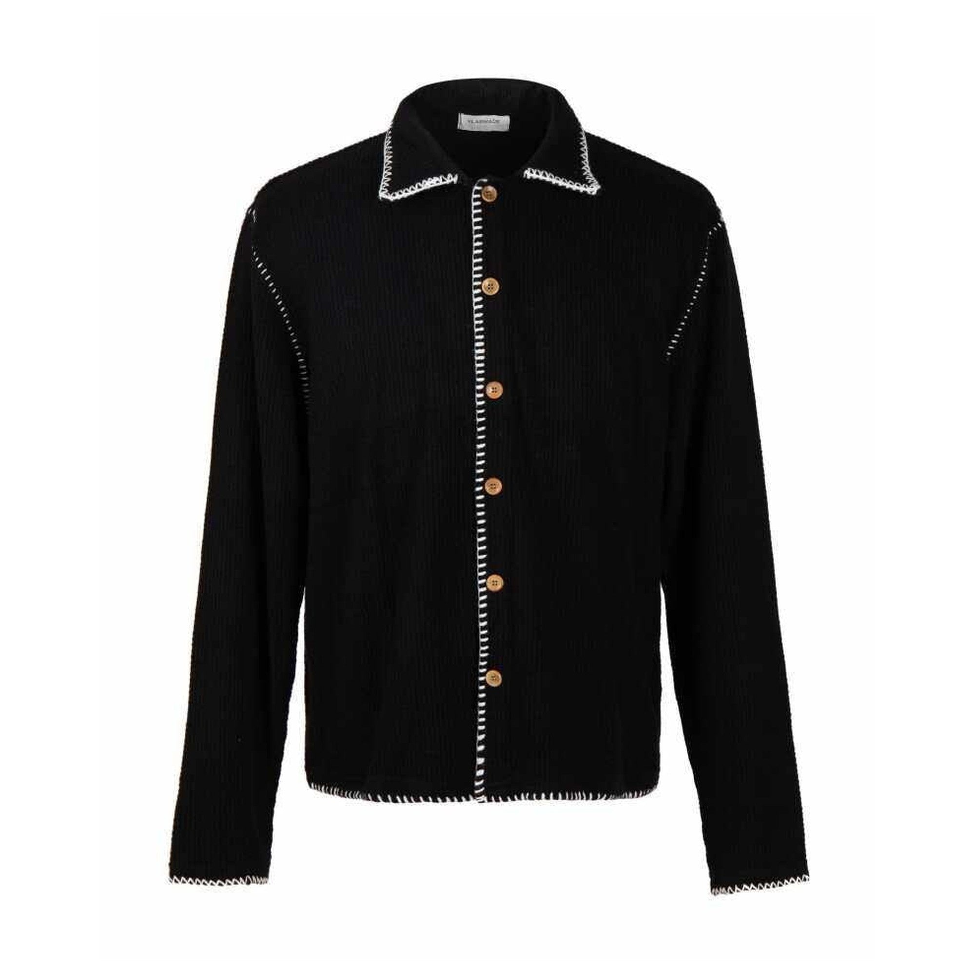 Soft Breathable Warm Loose Triangle Knit Lapel Button Men Solid Cardigans main image