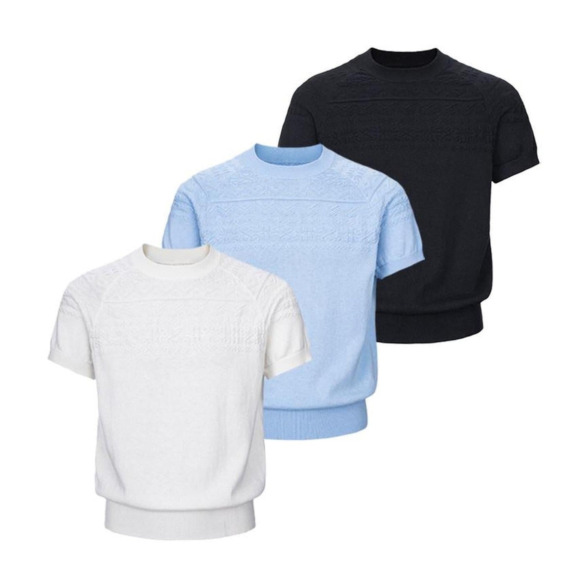 Soft Cashmere Oversized Raglan Casual Unisex Black White Short Sleeve T-Shirts main image