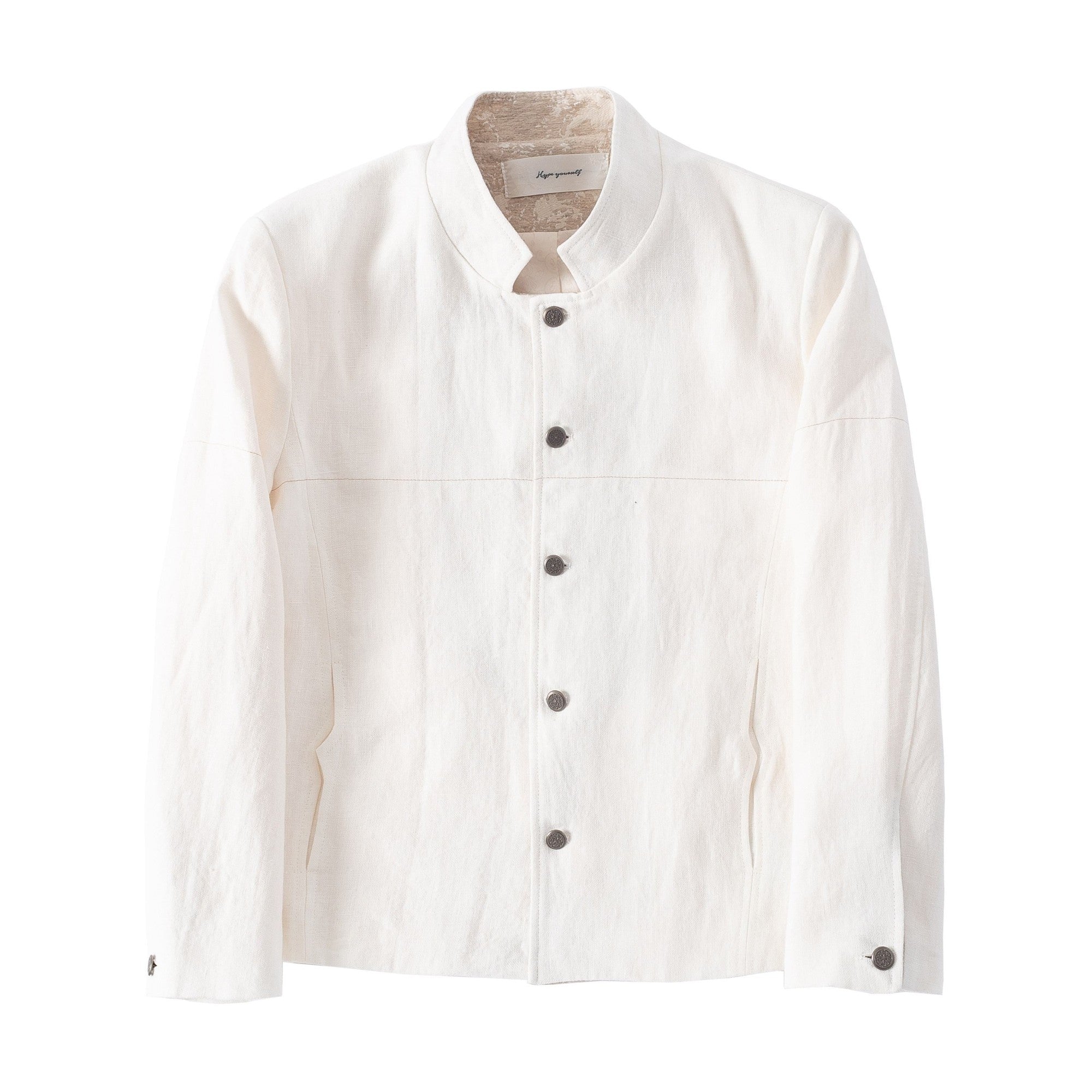 Soft Linen Embroidered Loose Urban Unisex Kids Long Sleeve Cropped Jackets main image