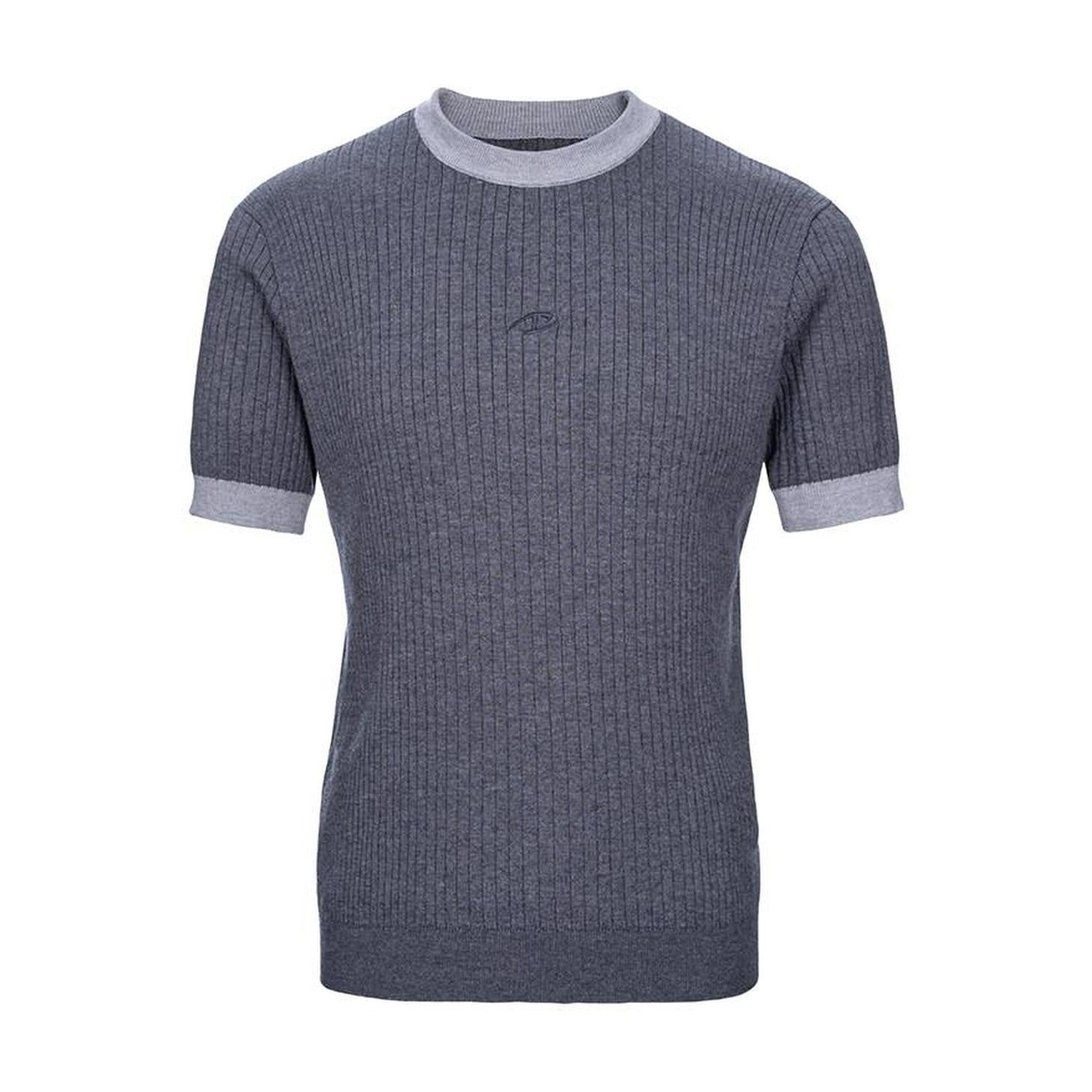 Soft Loose Fit Minimal Crew Neck Unisex Gray Basic Casual Short Sleeve T-Shirts main image