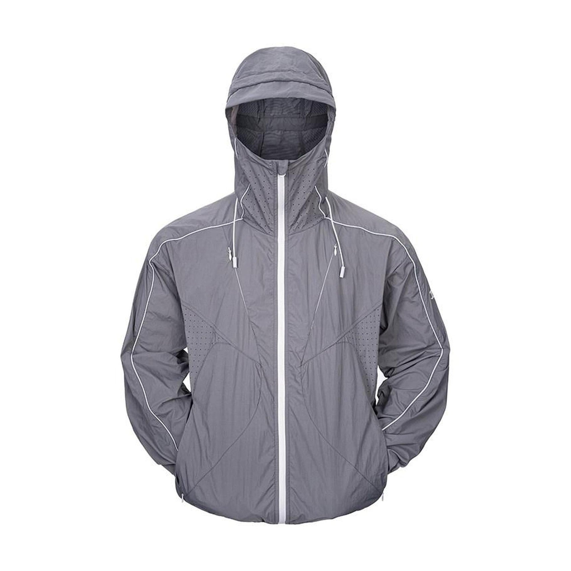 Upf50 Loose Fit Hooded Zip Unisex Nylon Blend Sun Protection Hoodies main image
