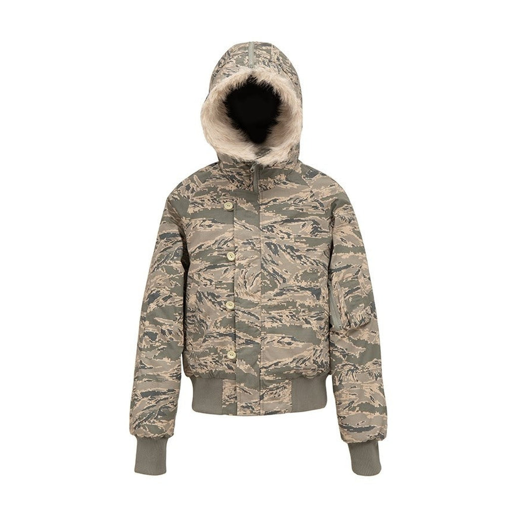 Warm Insulated Loose Fit Hooded Camouflage Casual Youth Puffer Jackets main image
