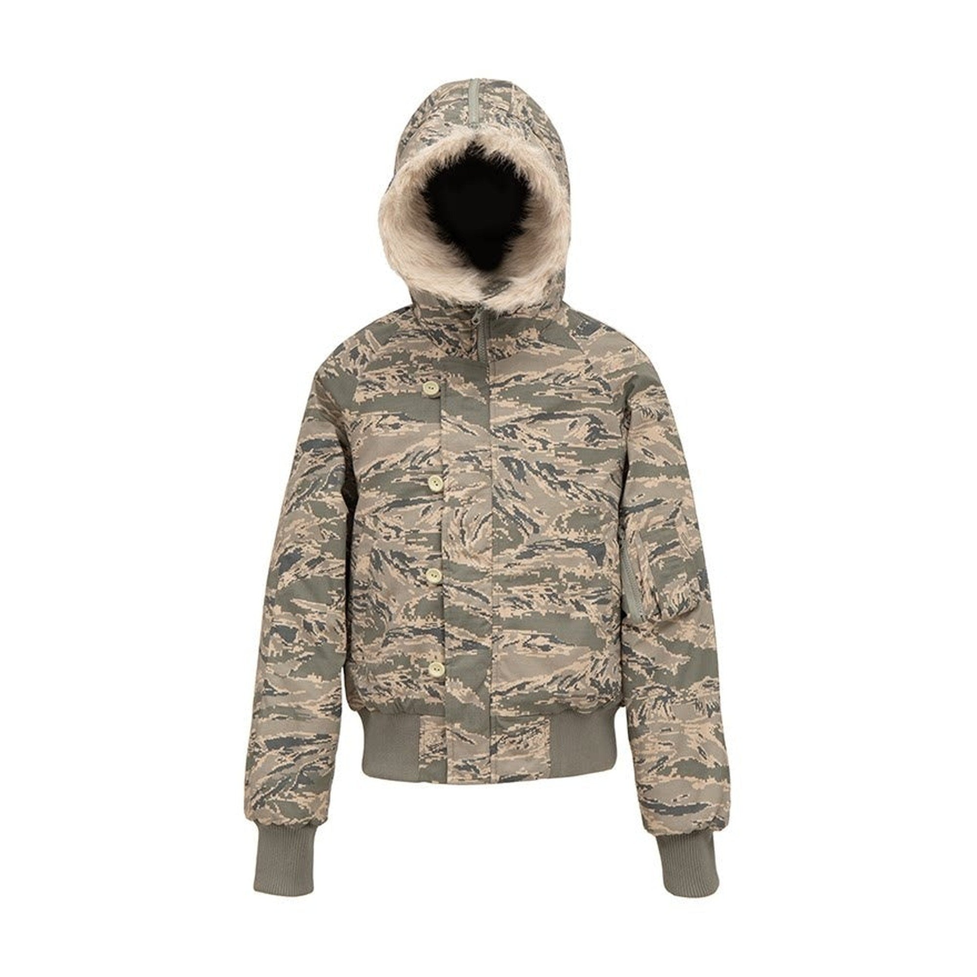 Warm Insulated Loose Fit Hooded Camouflage Casual Youth Puffer Jackets main image