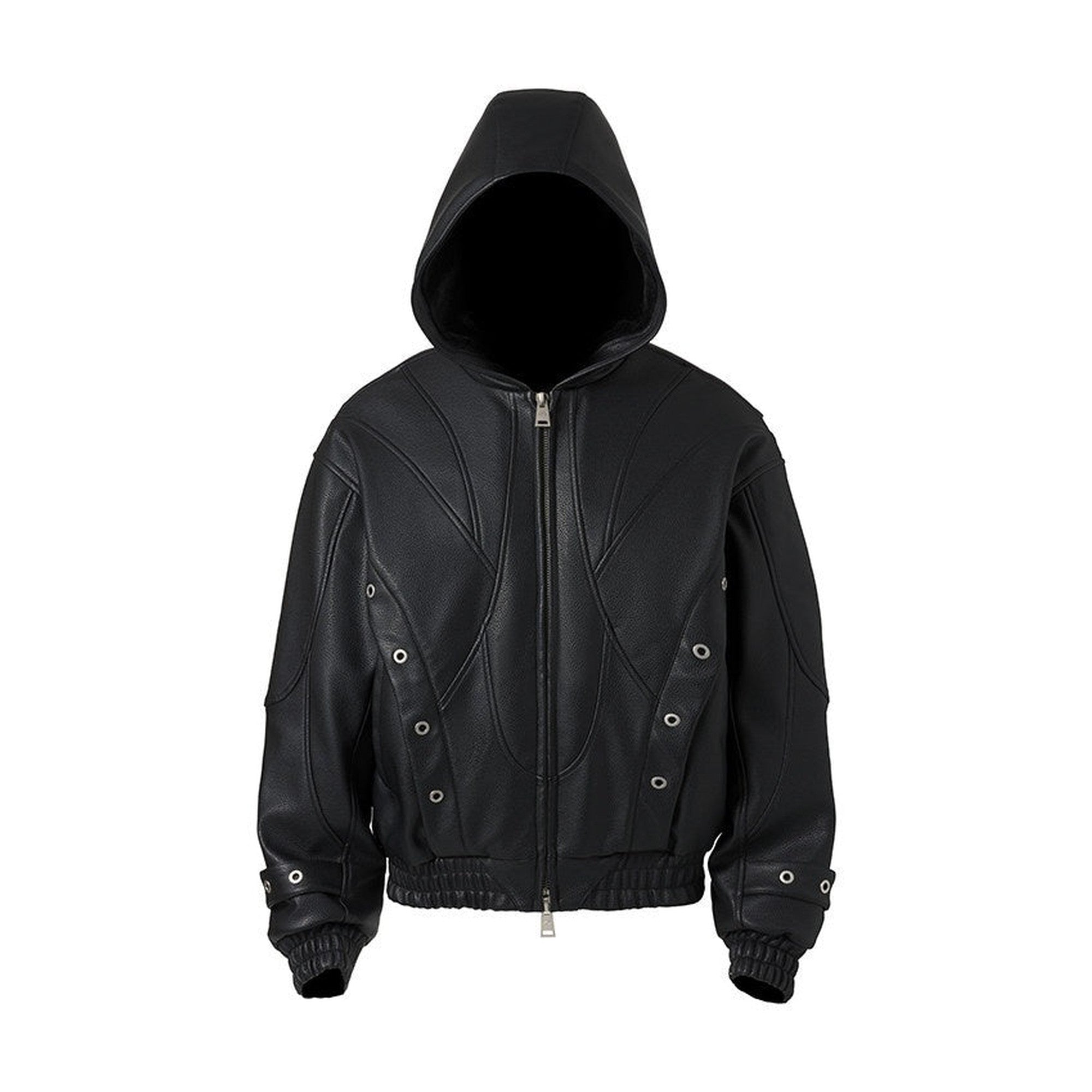 Warm Lightweight Hooded Regular Fit Long Sleeve Youth Casual Black Brown Jackets main image