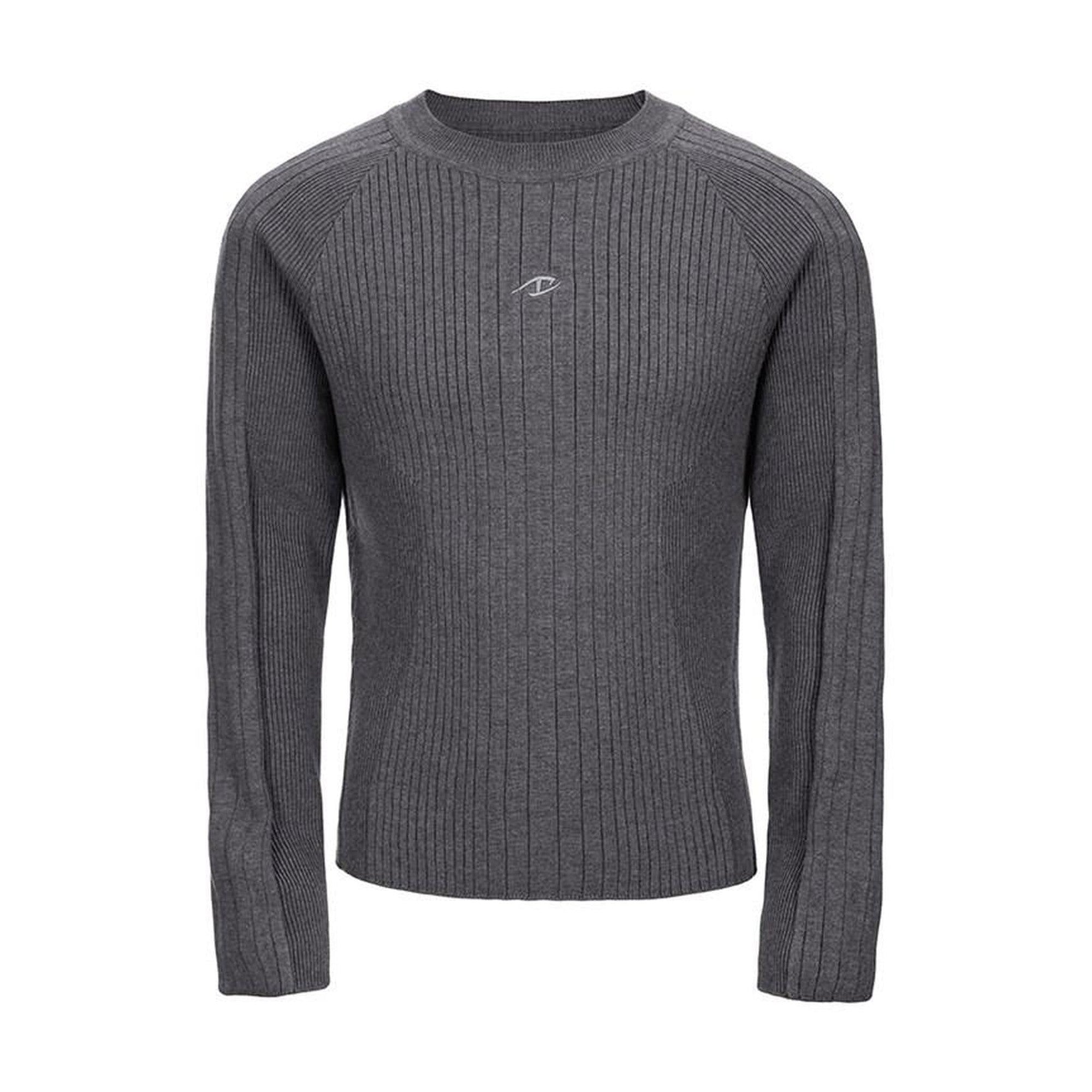 Warm Polyester Crew Neck Pullover Simple Unisex Knit Long Sleeve Sweaters main image