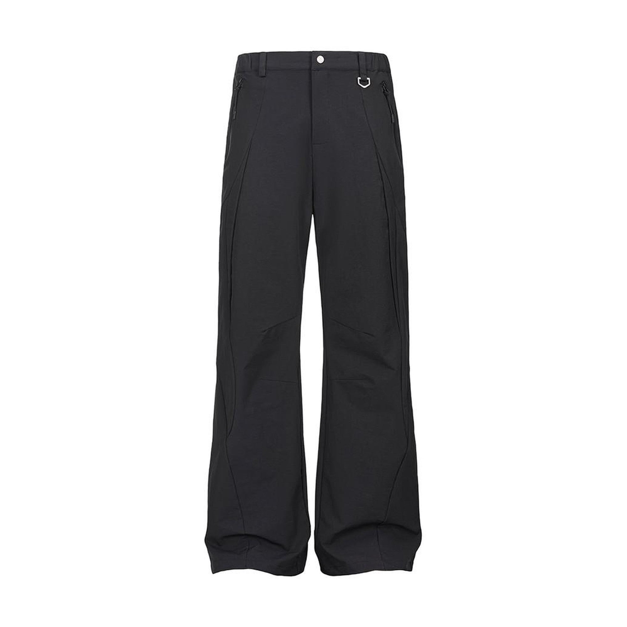 Waterproof Casual Straight Leg Button Fly Natural Waist Everyday Shell Pants main image