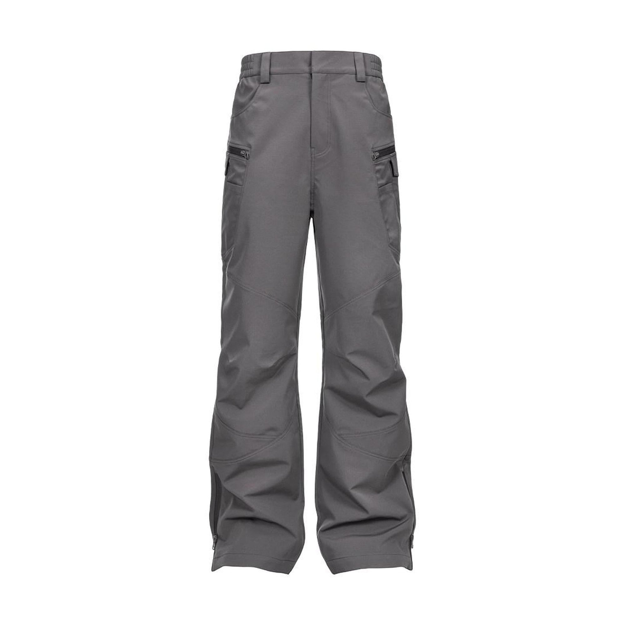 Waterproof Loose Straight Leg Casual Youth Black Gray Shell Pants main image